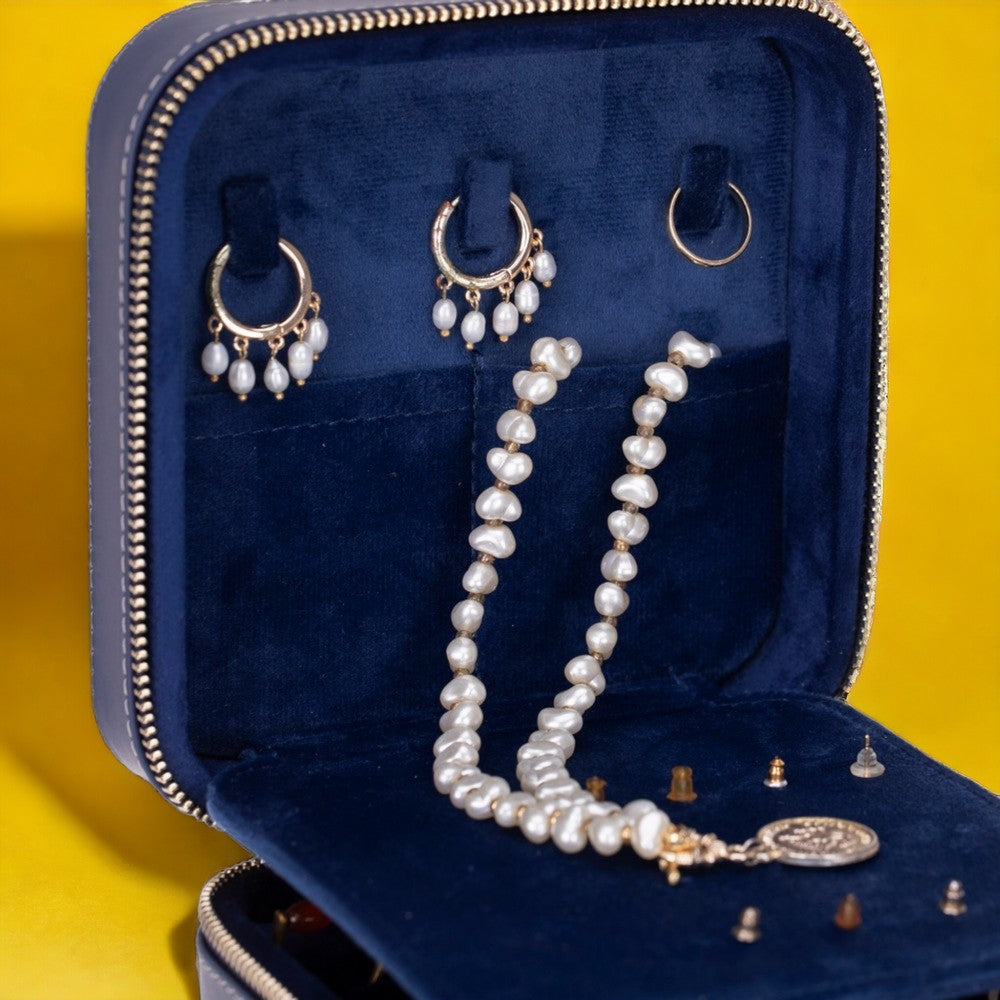 Amanda Genuine Leather Jewelry Box