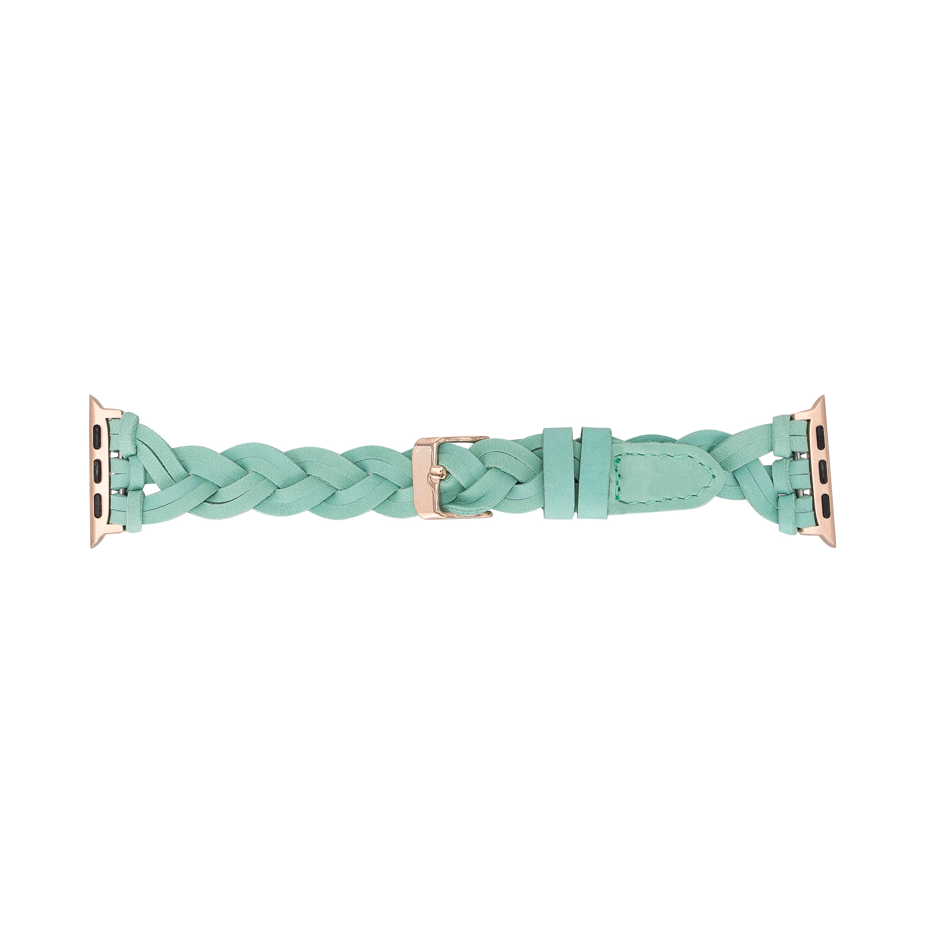 Braided Fitbit Genuine Leather Watch Band