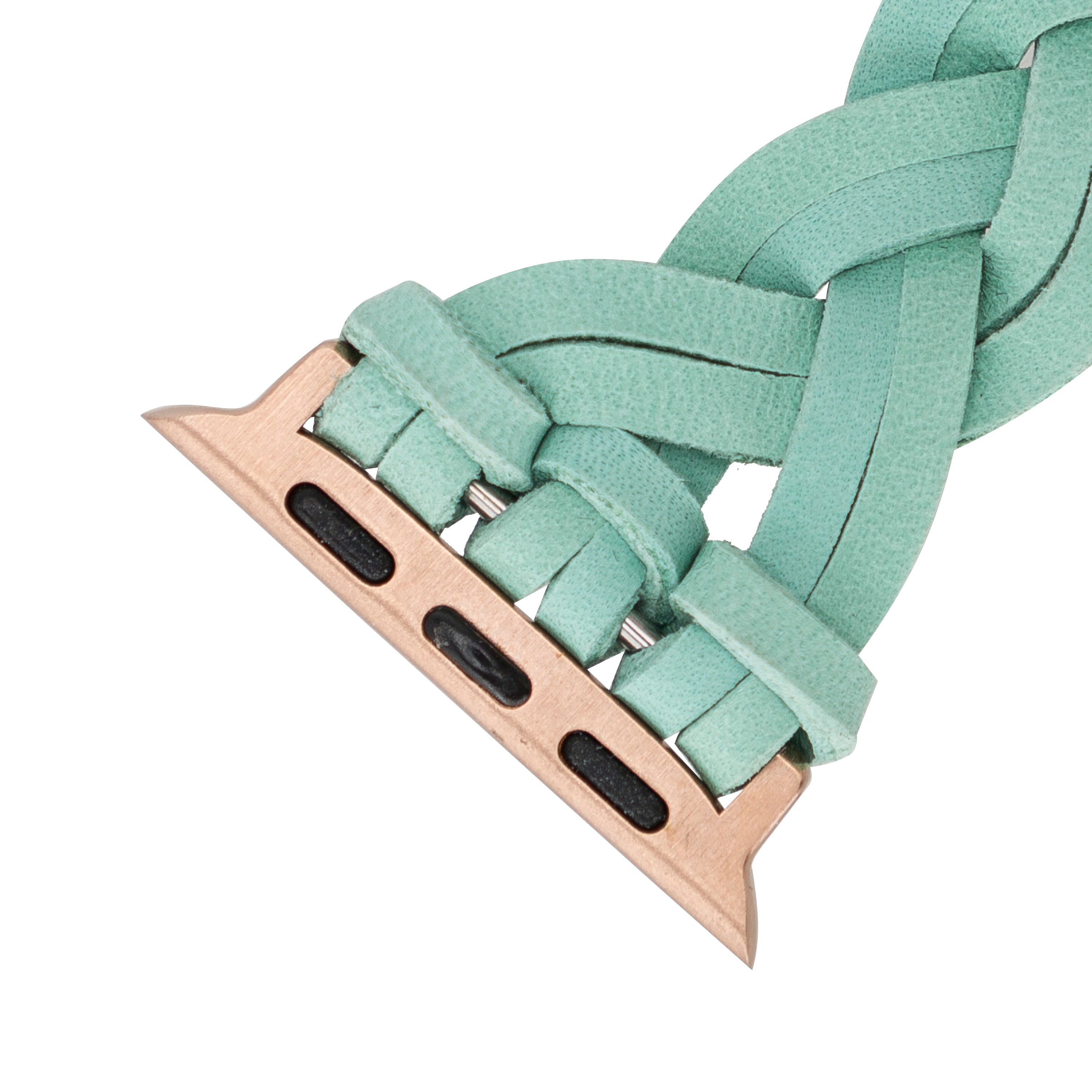 Braided Fitbit Genuine Leather Watch Band