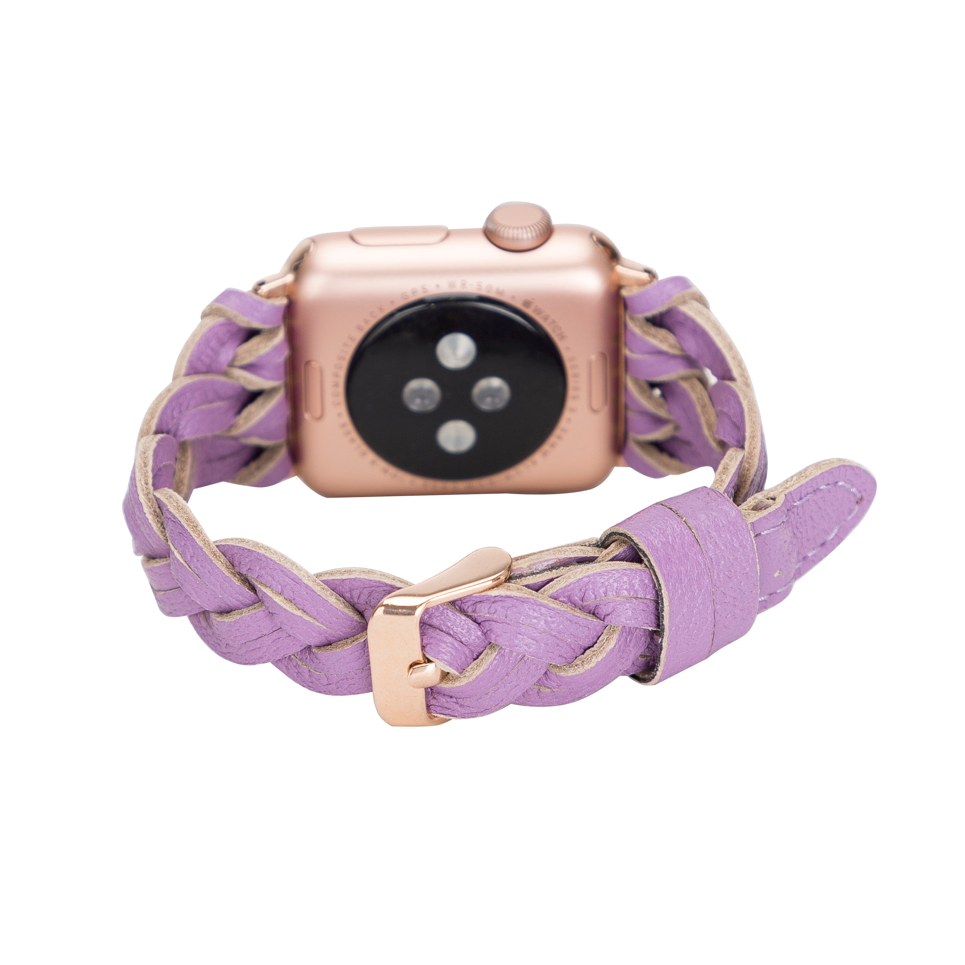 Braided Fitbit Genuine Leather Watch Band