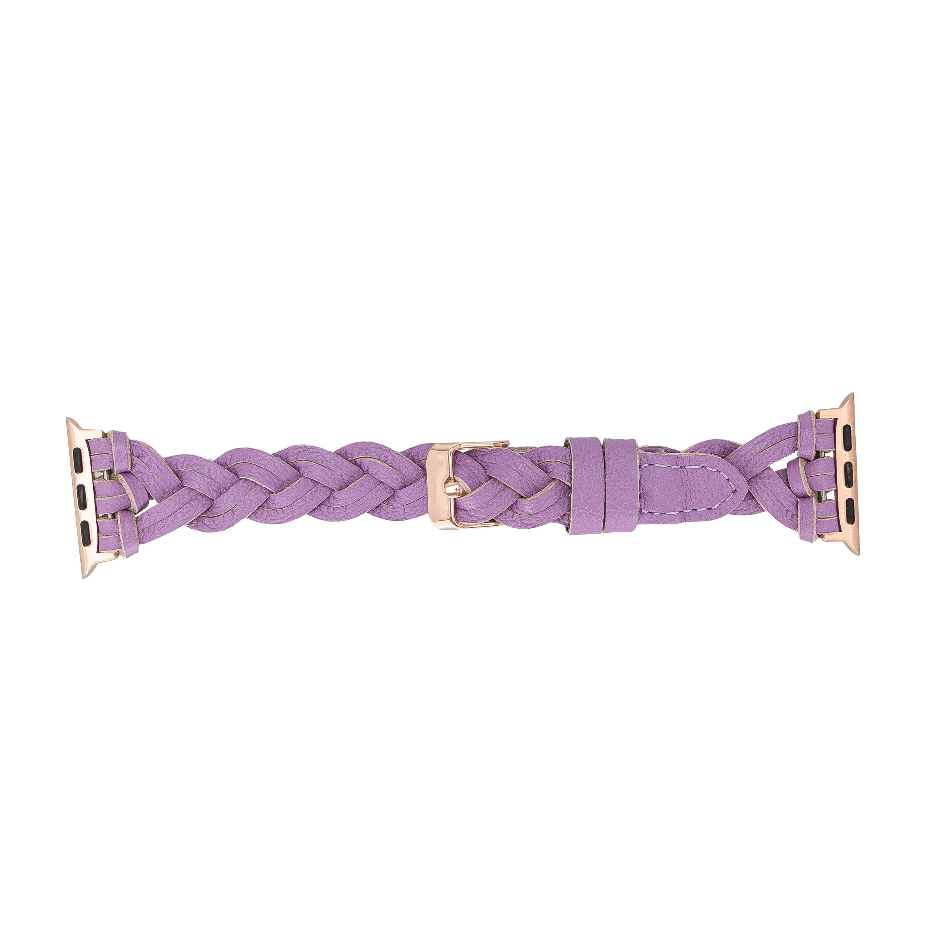 Braided Fitbit Genuine Leather Watch Band