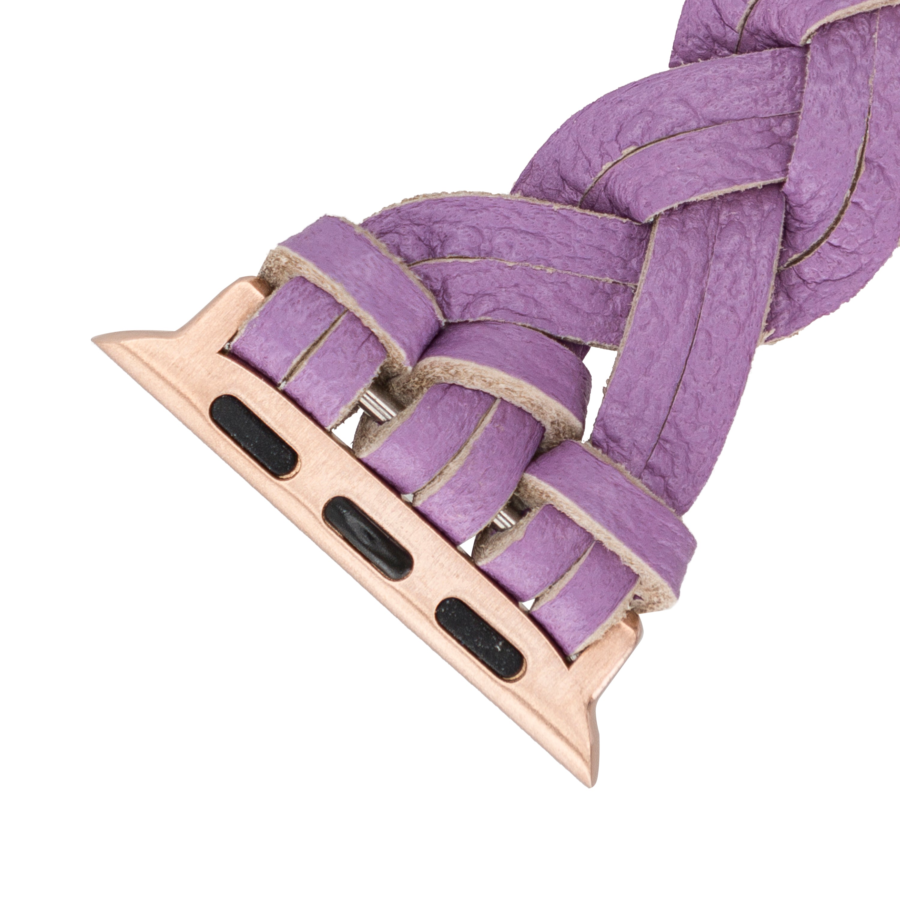 Braided Fitbit Genuine Leather Watch Band