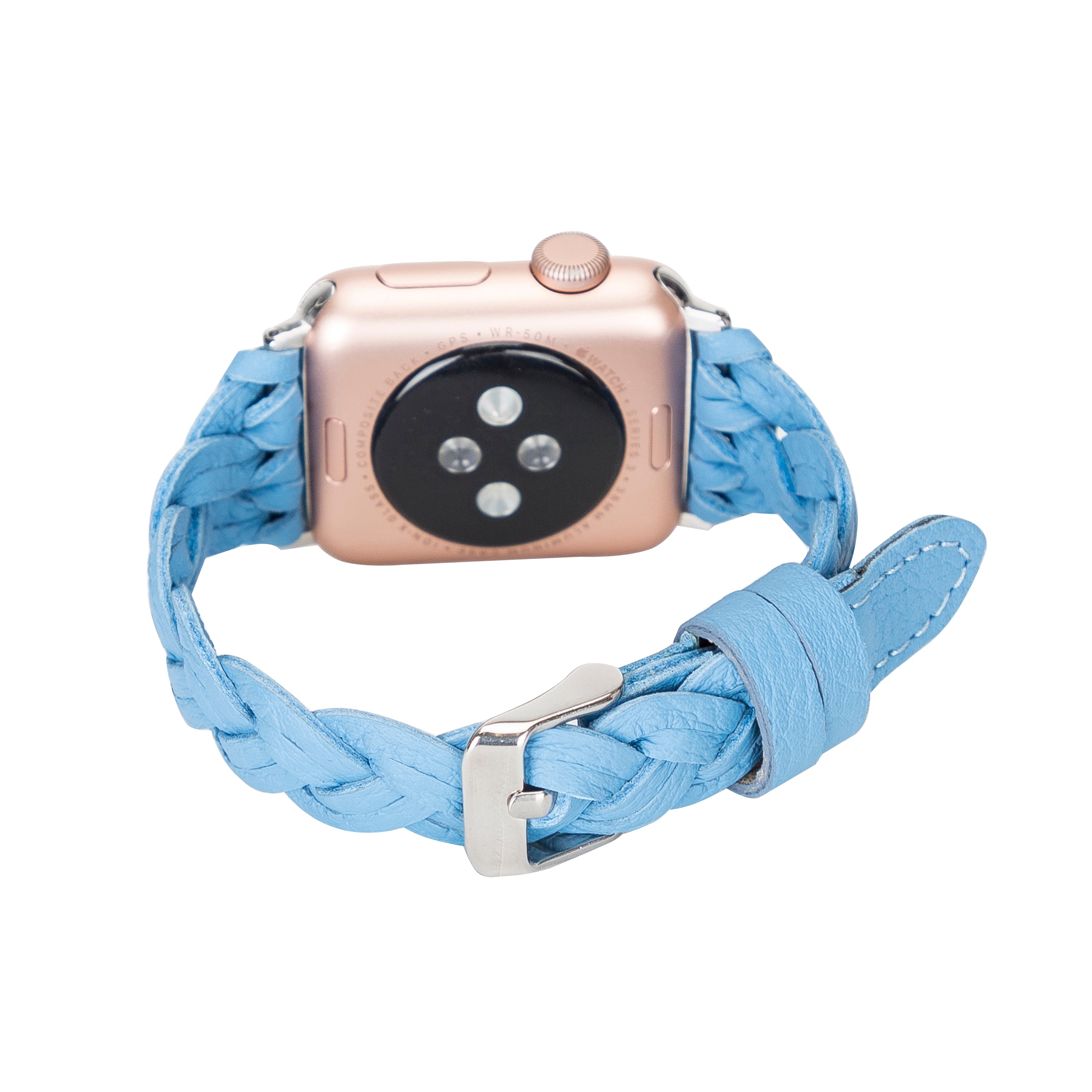 Braided Fitbit Genuine Leather Watch Band