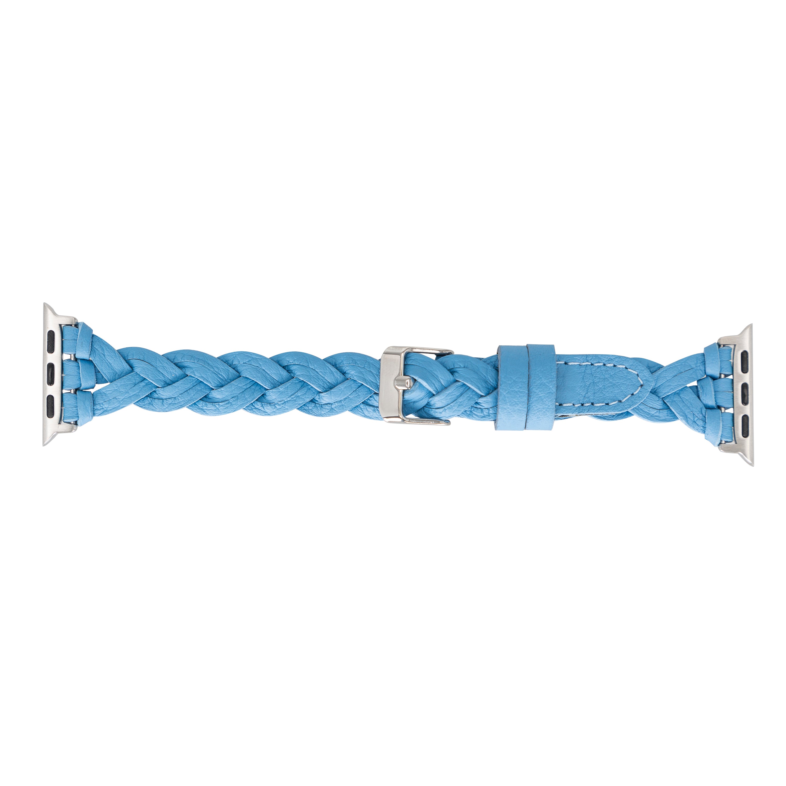 Braided Fitbit Genuine Leather Watch Band