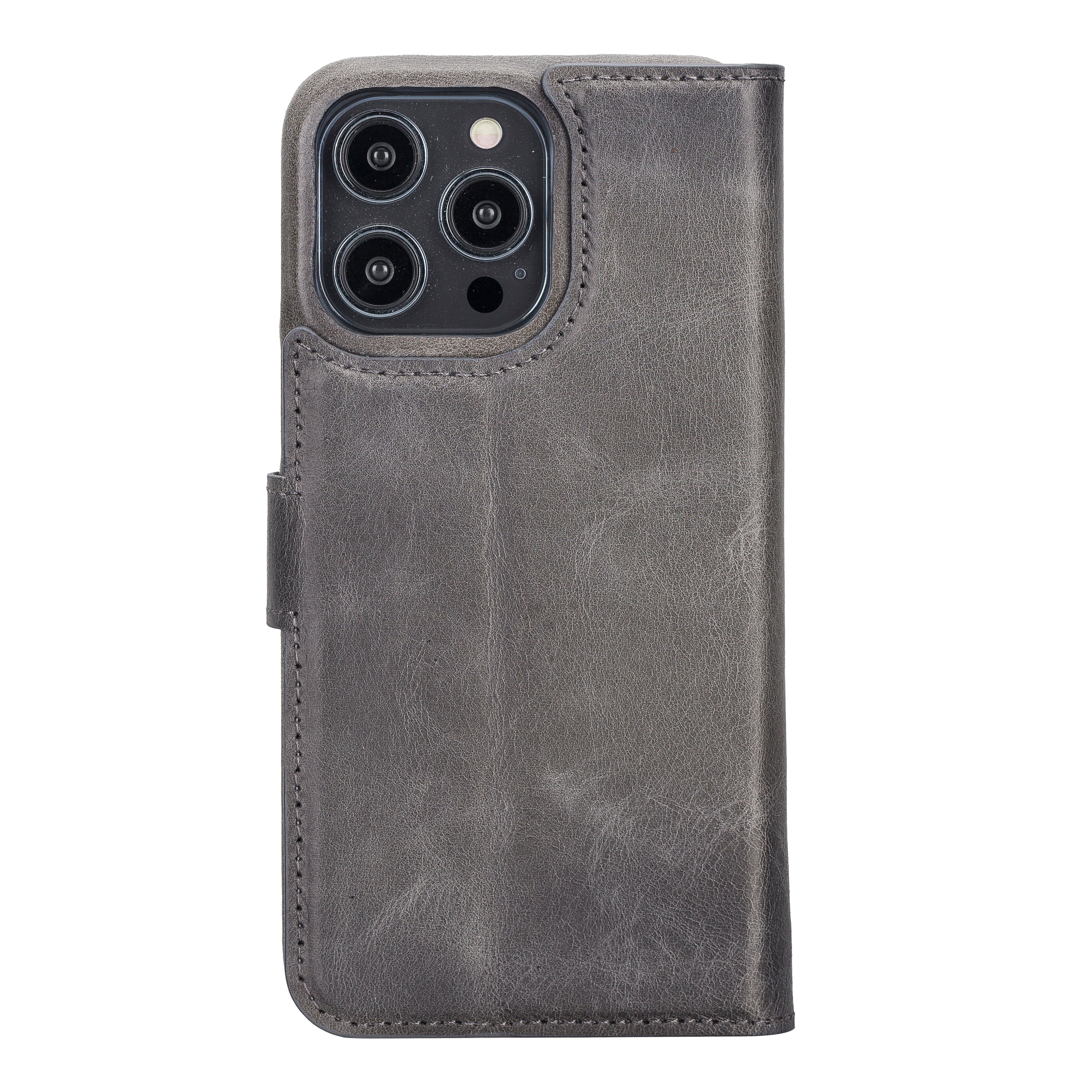 Étui portefeuille magique amovible en cuir véritable F360 pour iPhone 14 Pro Max (6,7")