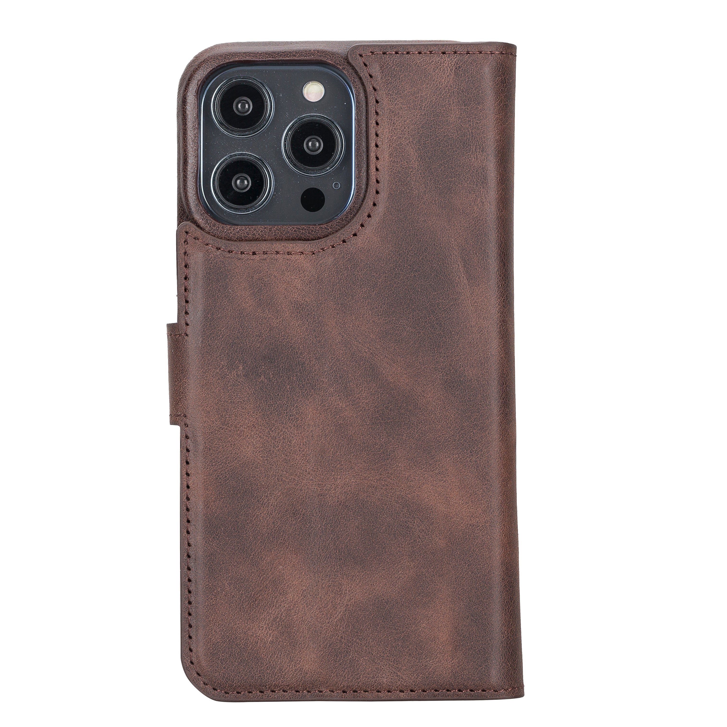 Étui portefeuille magique amovible en cuir véritable F360 pour iPhone 14 Pro Max (6,7")