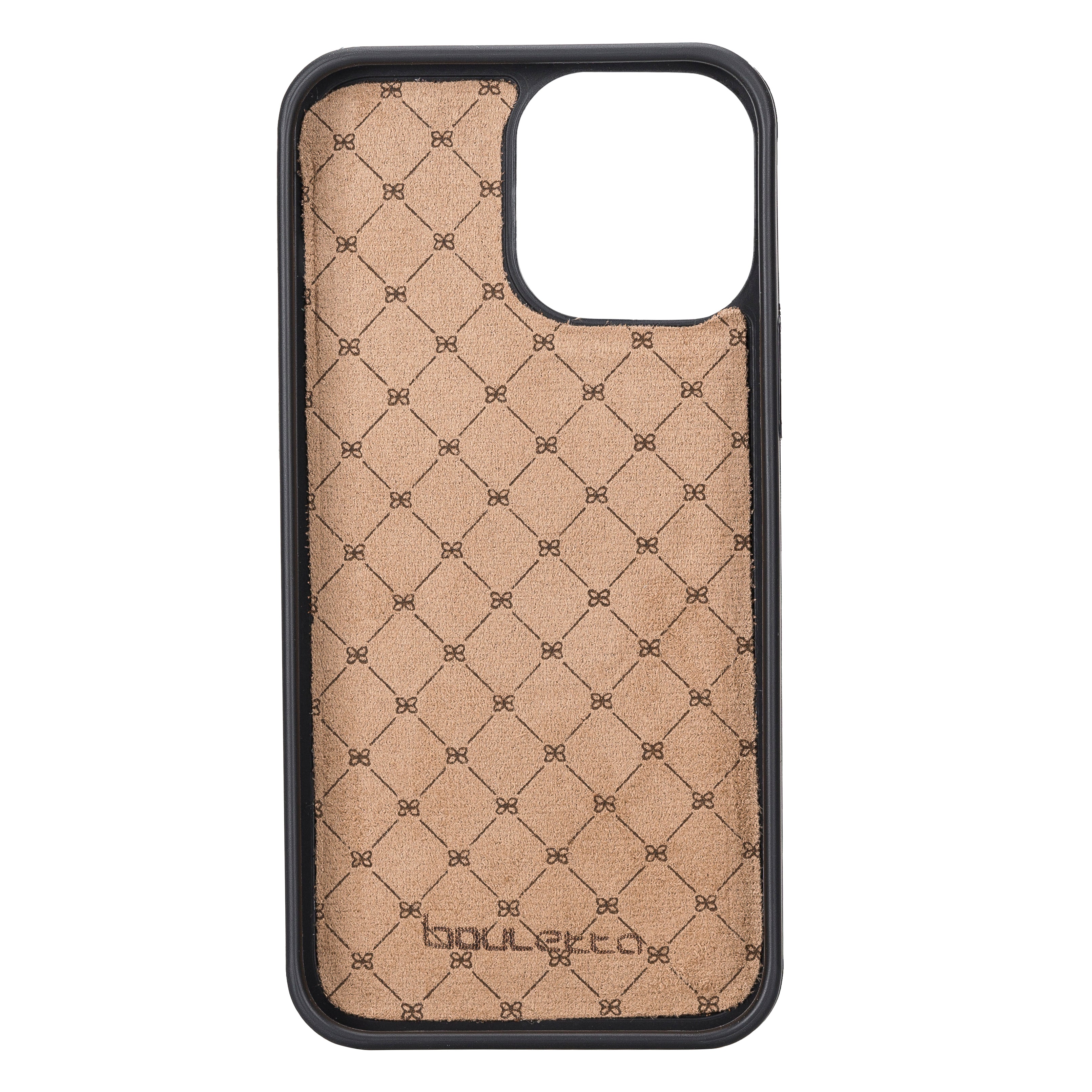 Coque arrière flexible en cuir véritable pour iPhone 13 Series avec porte-cartes