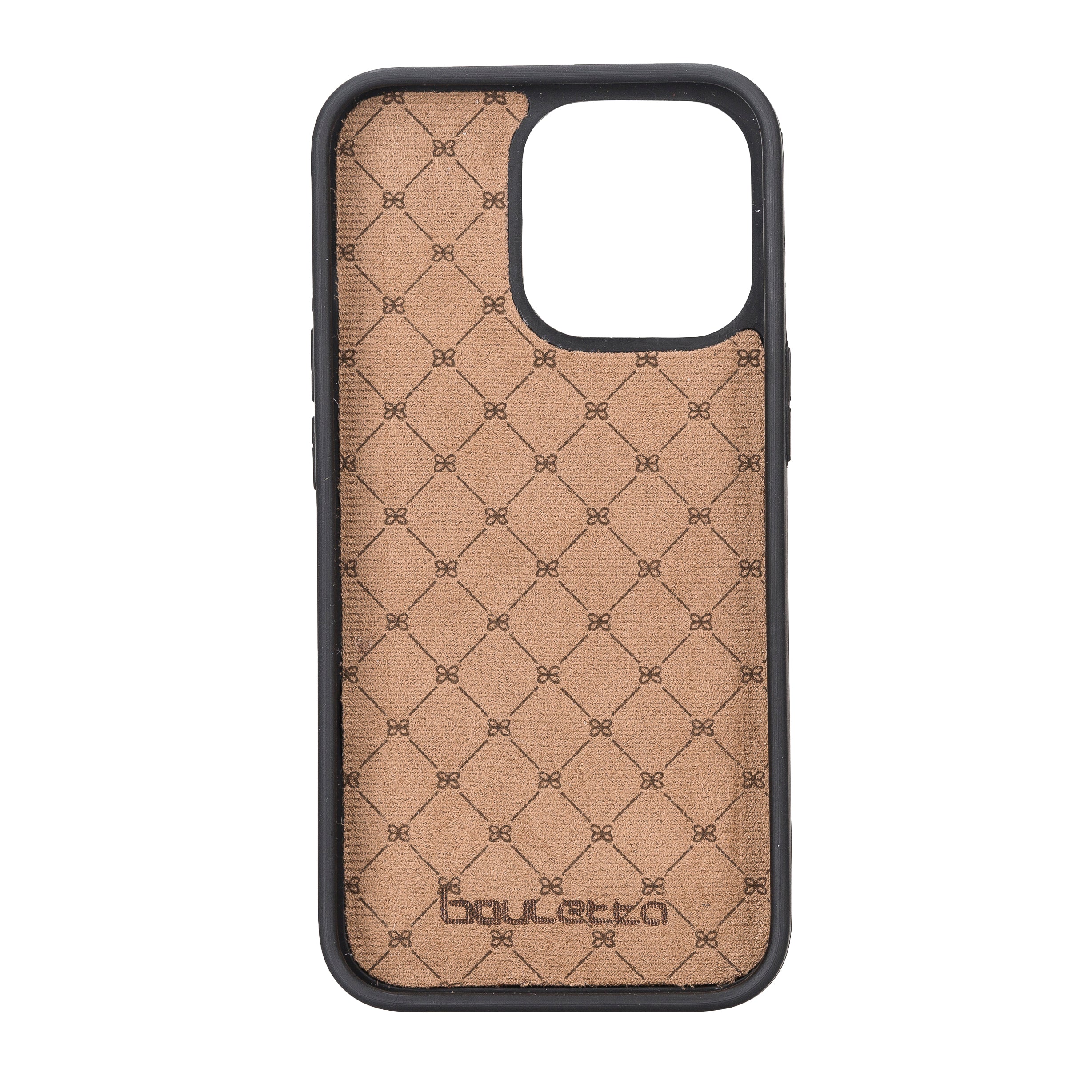 Coque arrière flexible en cuir véritable pour iPhone 13 Series avec porte-cartes