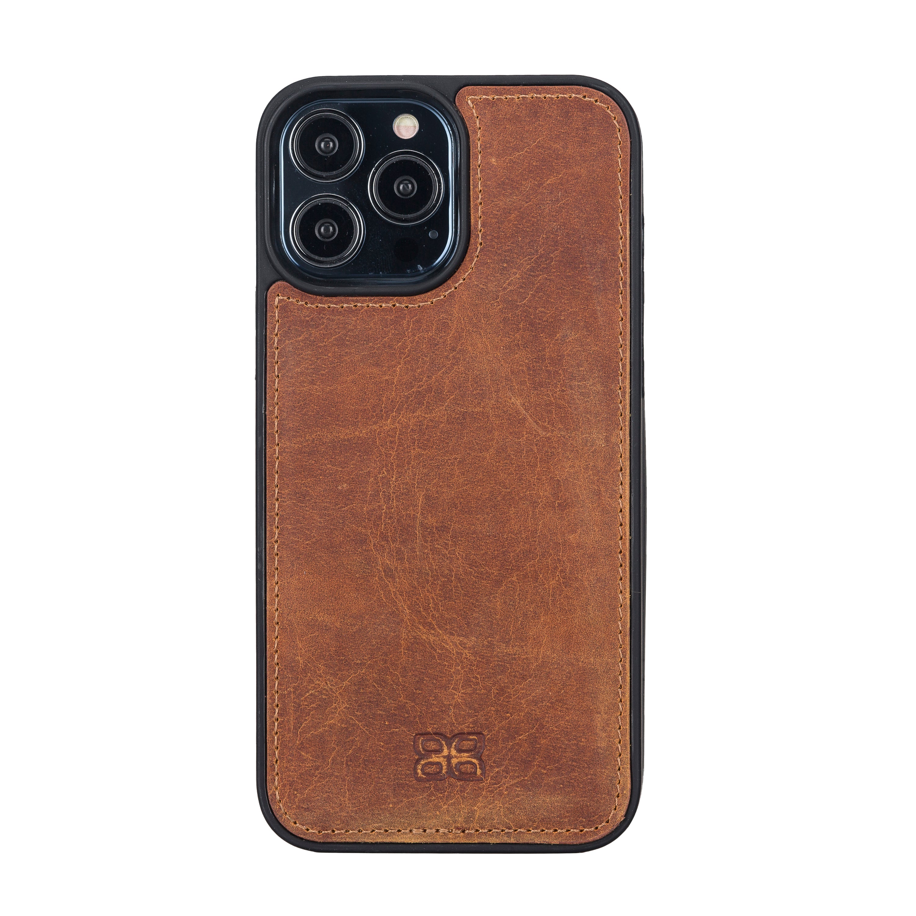 Coque arrière flexible en cuir véritable pour iPhone 13 Series