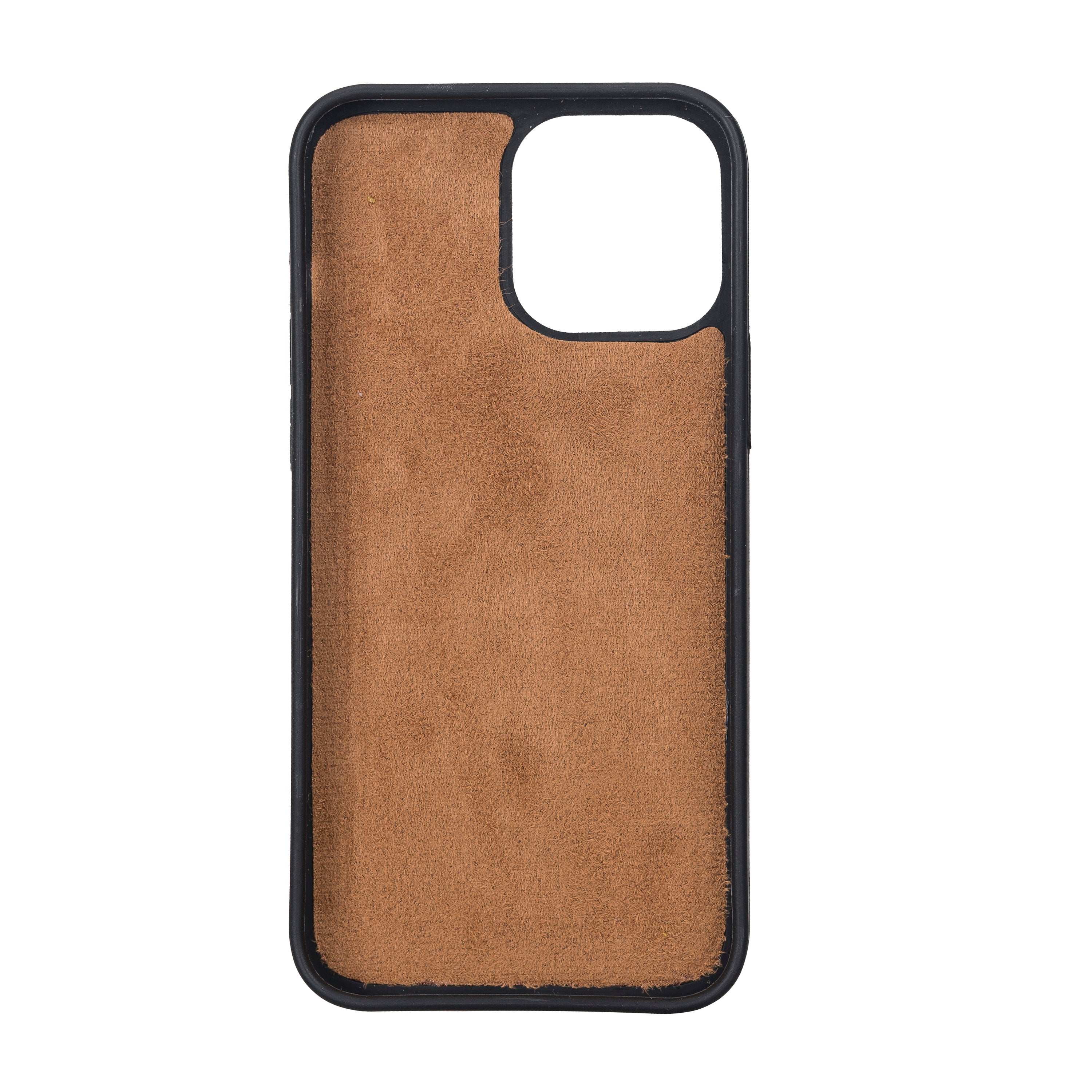 Coque arrière flexible en cuir véritable pour iPhone 13 Series