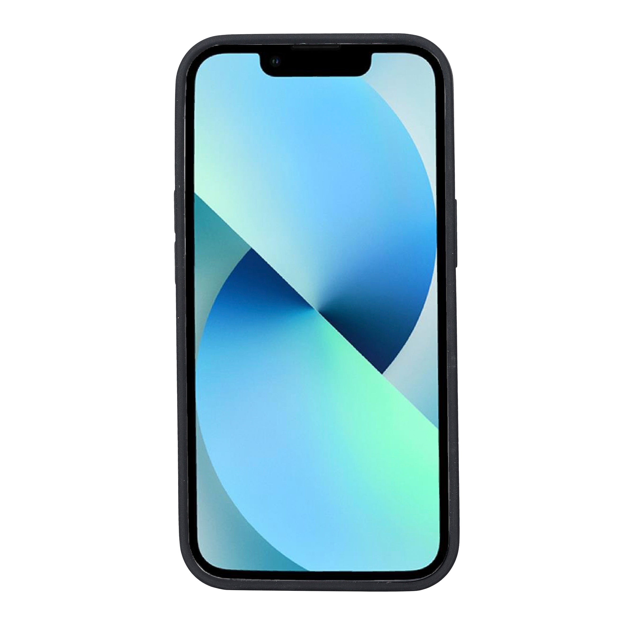 Coque arrière flexible en cuir véritable pour iPhone 13 Series