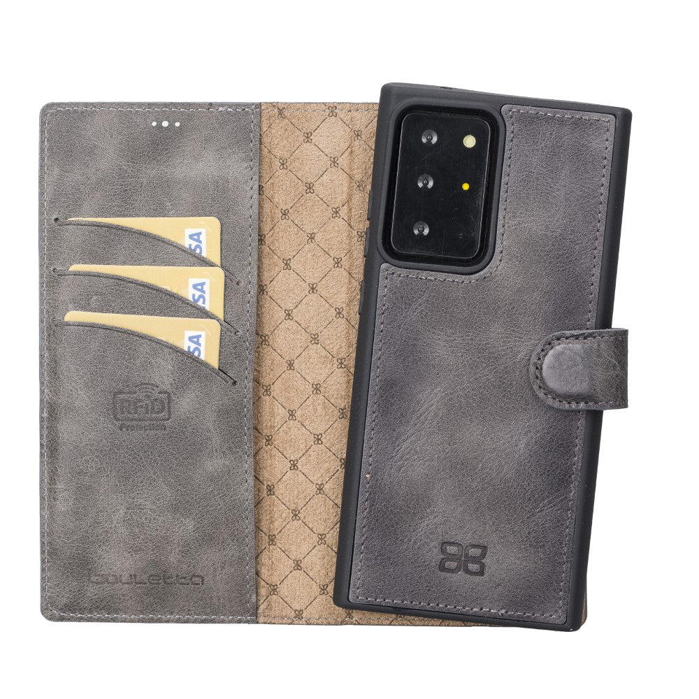Samsung Galaxy Note 10 Series Genuine Leather Detachble Wallet Case