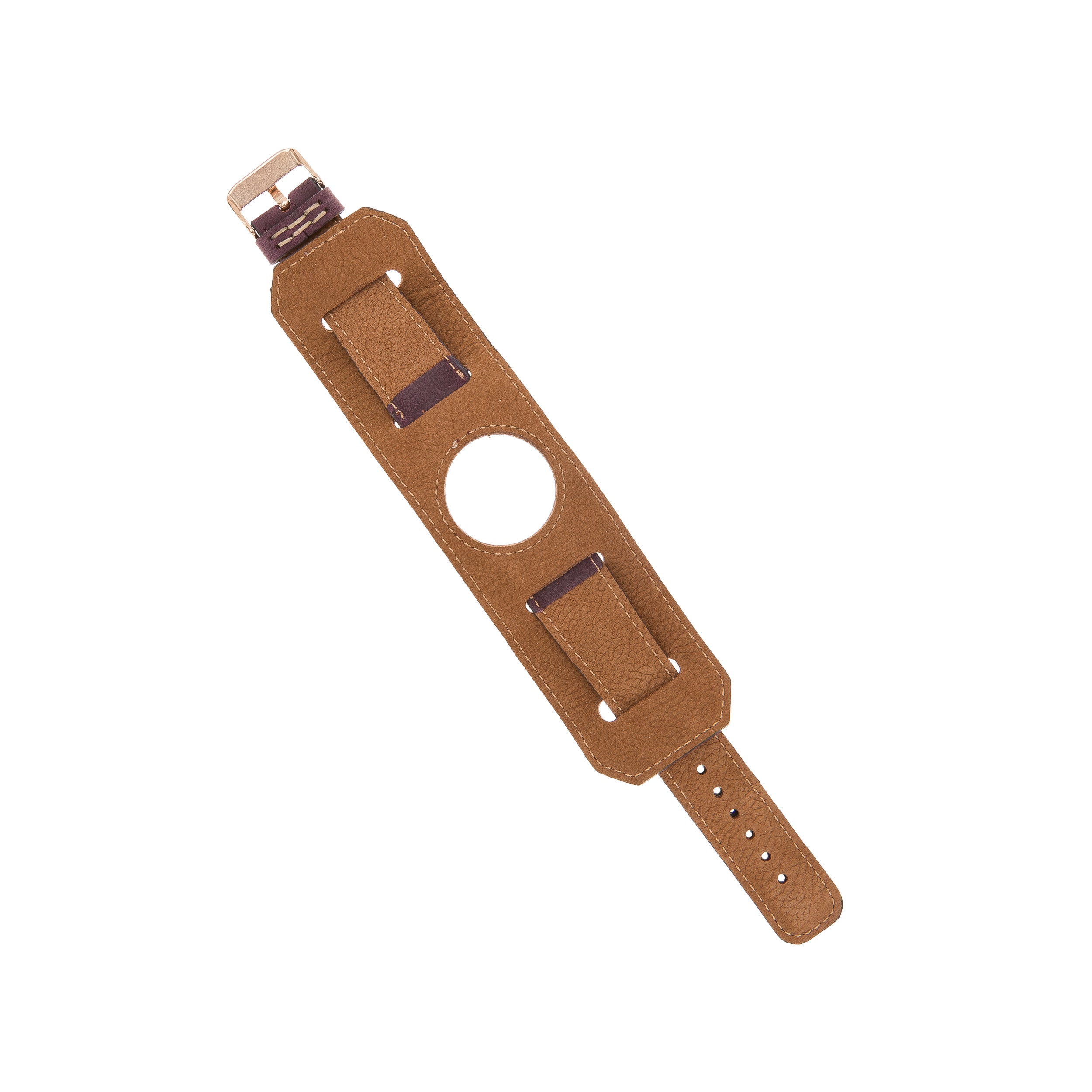 Purple Cuff Apple iWatch Genuine Leather Watch Band