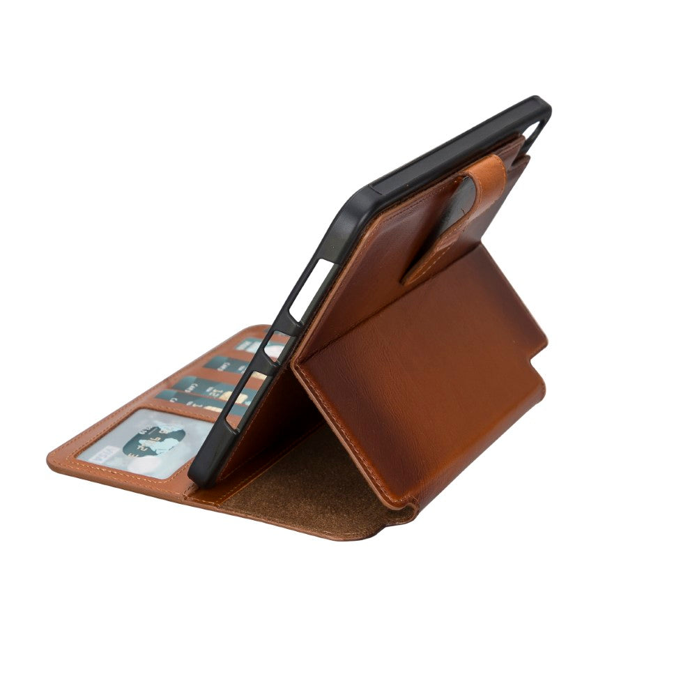 Luxury detachable leather iPad Mini 6 cover with card holder
