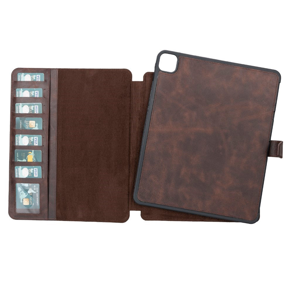 Genuine leather detachable wallet cover for iPad Pro 12.9