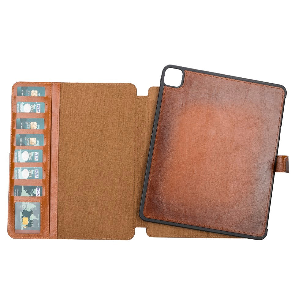 Eto iPad Pro 12.9 leather wallet case with card slots