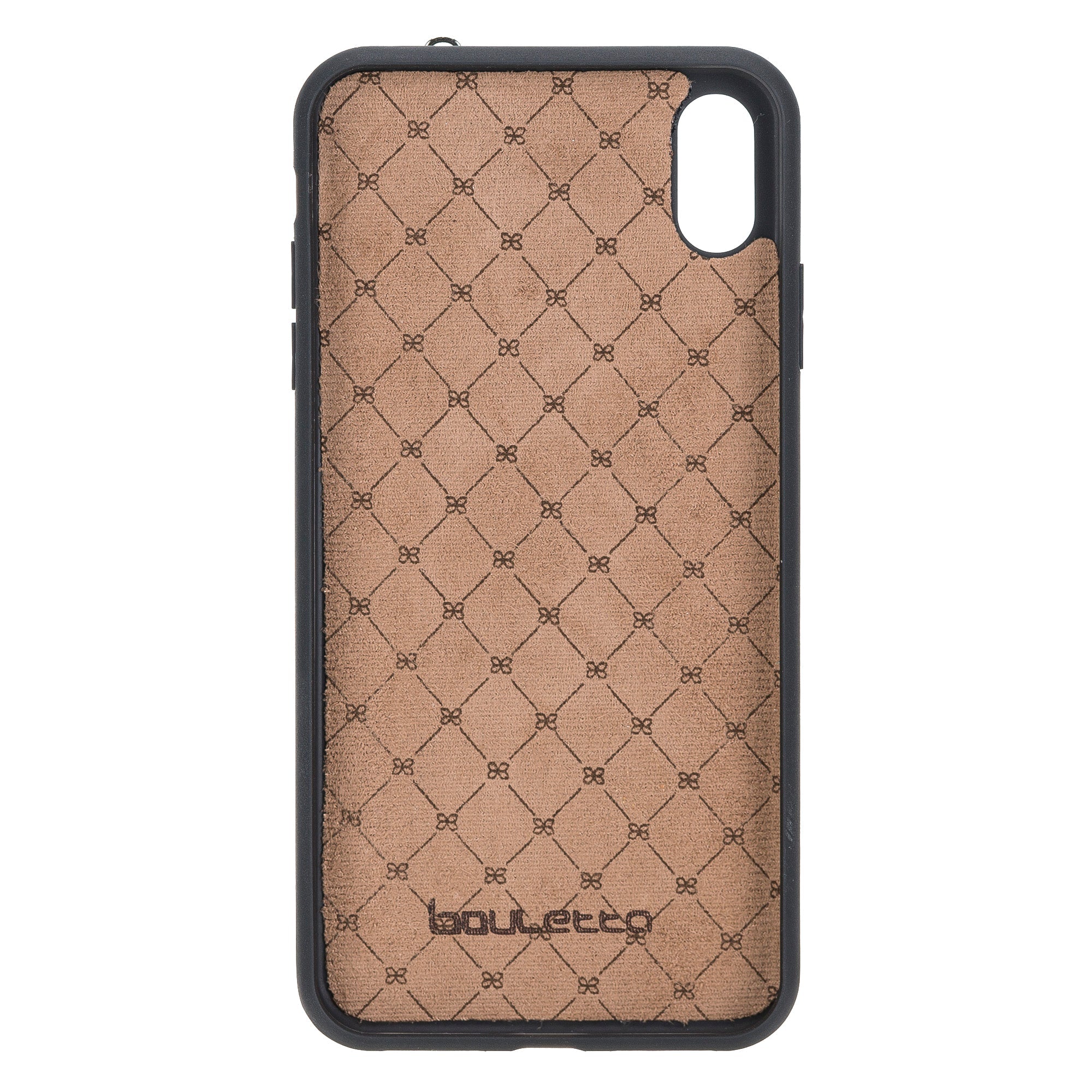 iPhone X Series Genuine Leather Flex Cover Card Holder Back Cover with Hand Strap