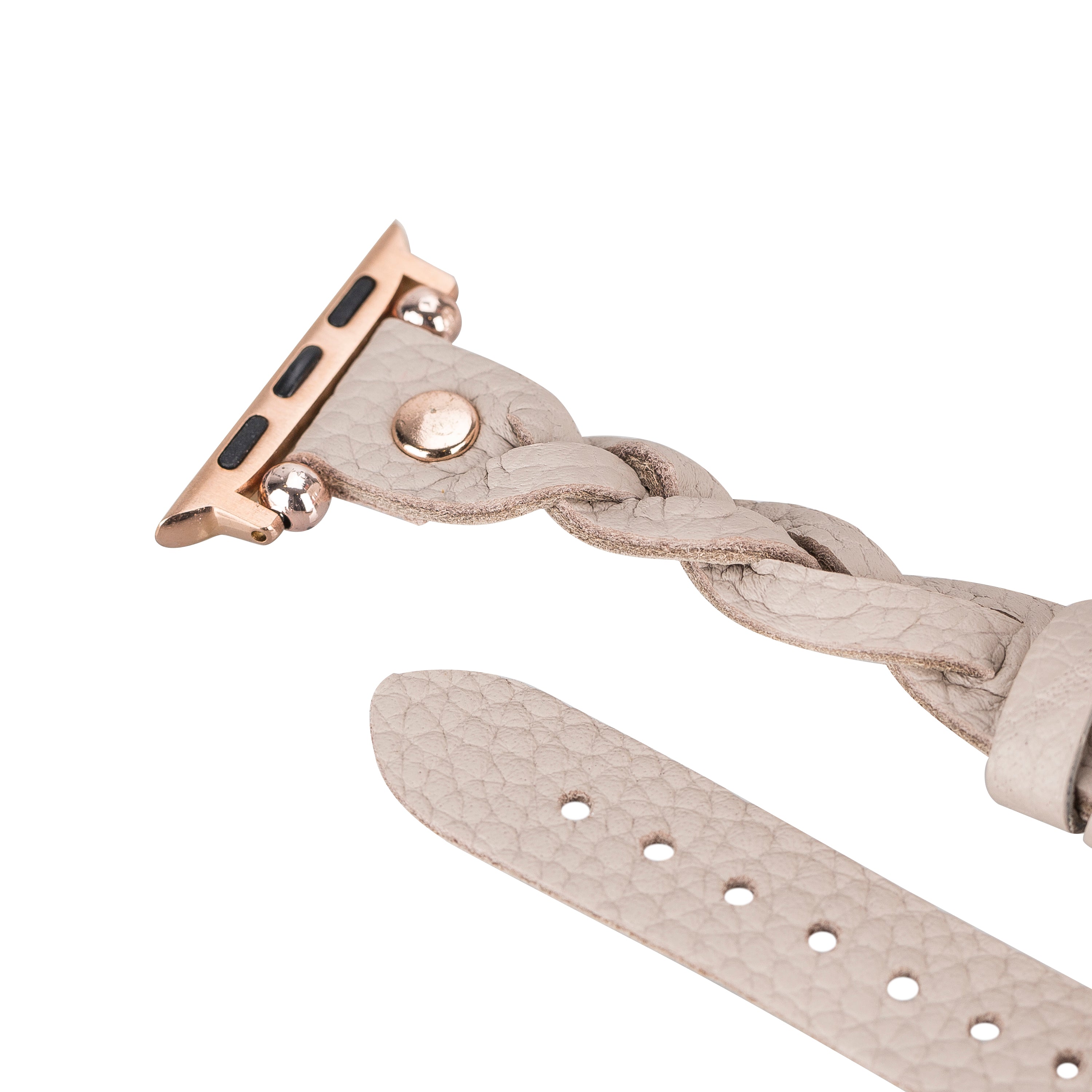 Wanda Braided Fitbit Genuine Leather Watch Band