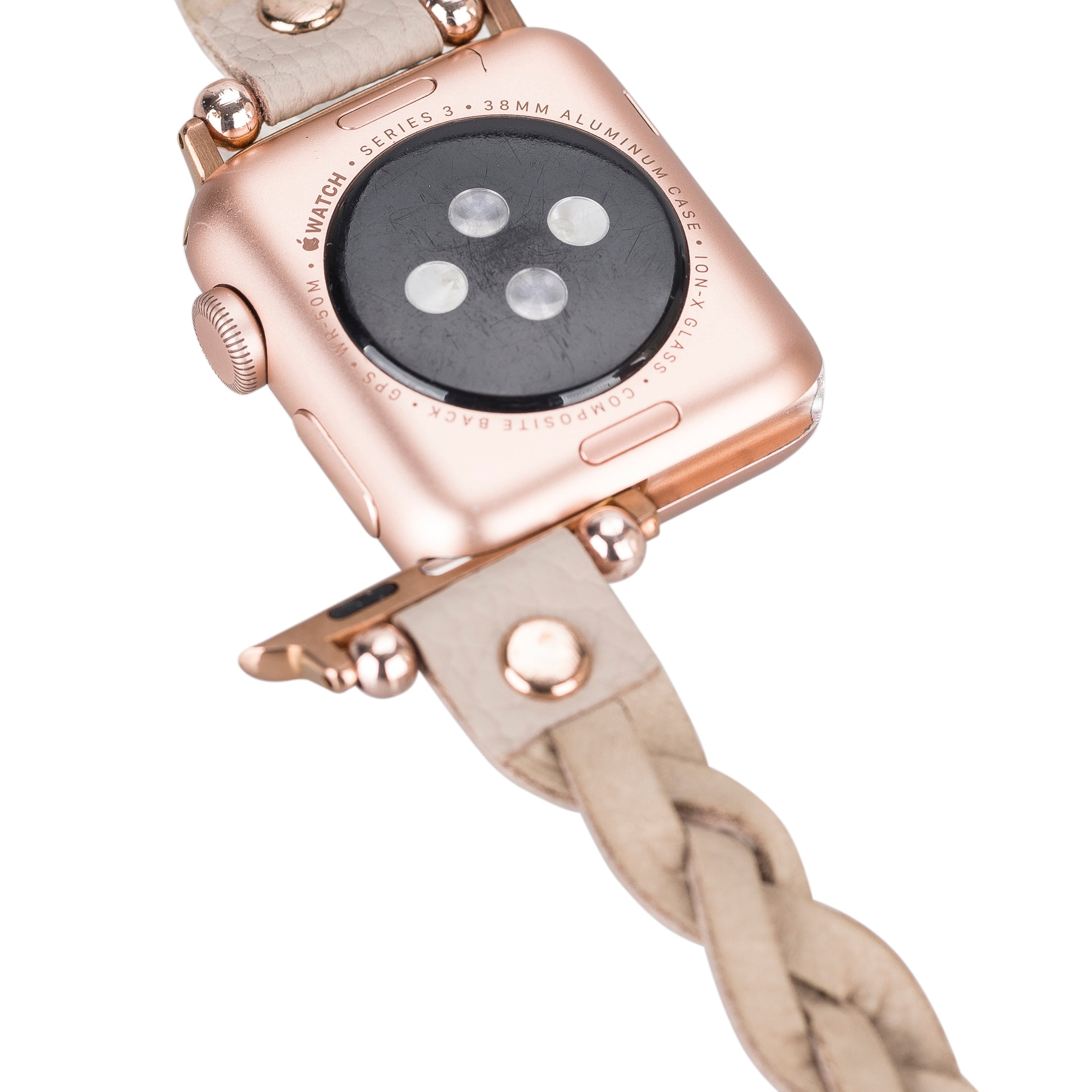 Wanda Braided Fitbit Genuine Leather Watch Band