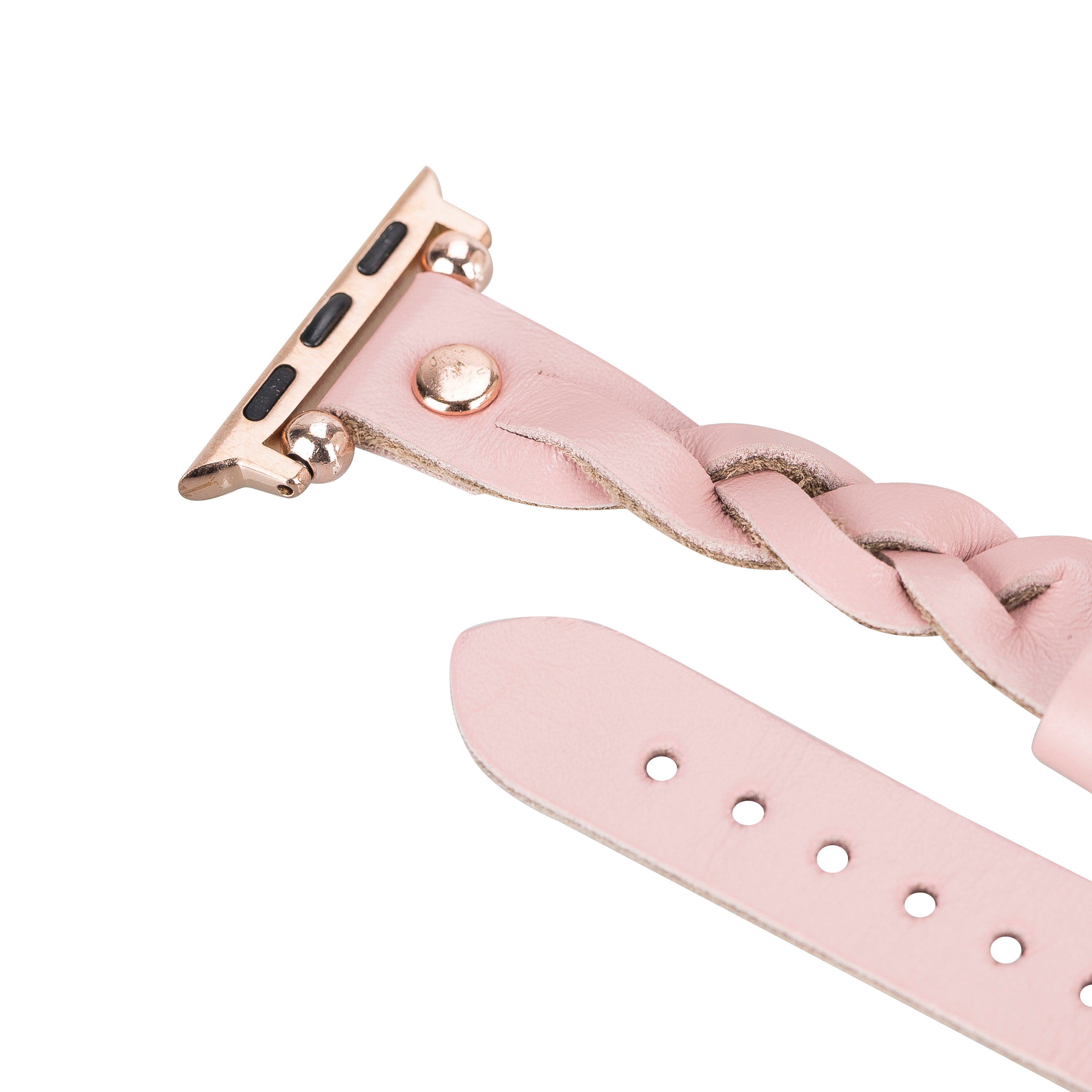 Wanda Braided Fitbit Genuine Leather Watch Band