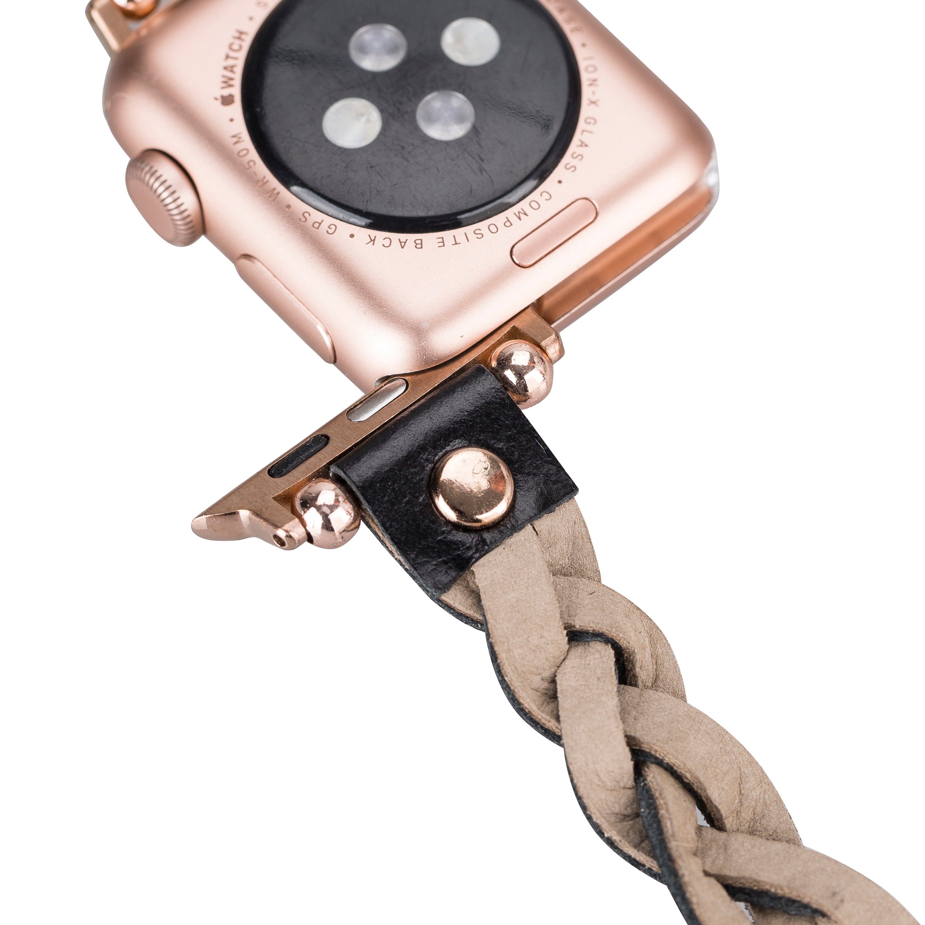 Wanda Braided Fitbit Genuine Leather Watch Band