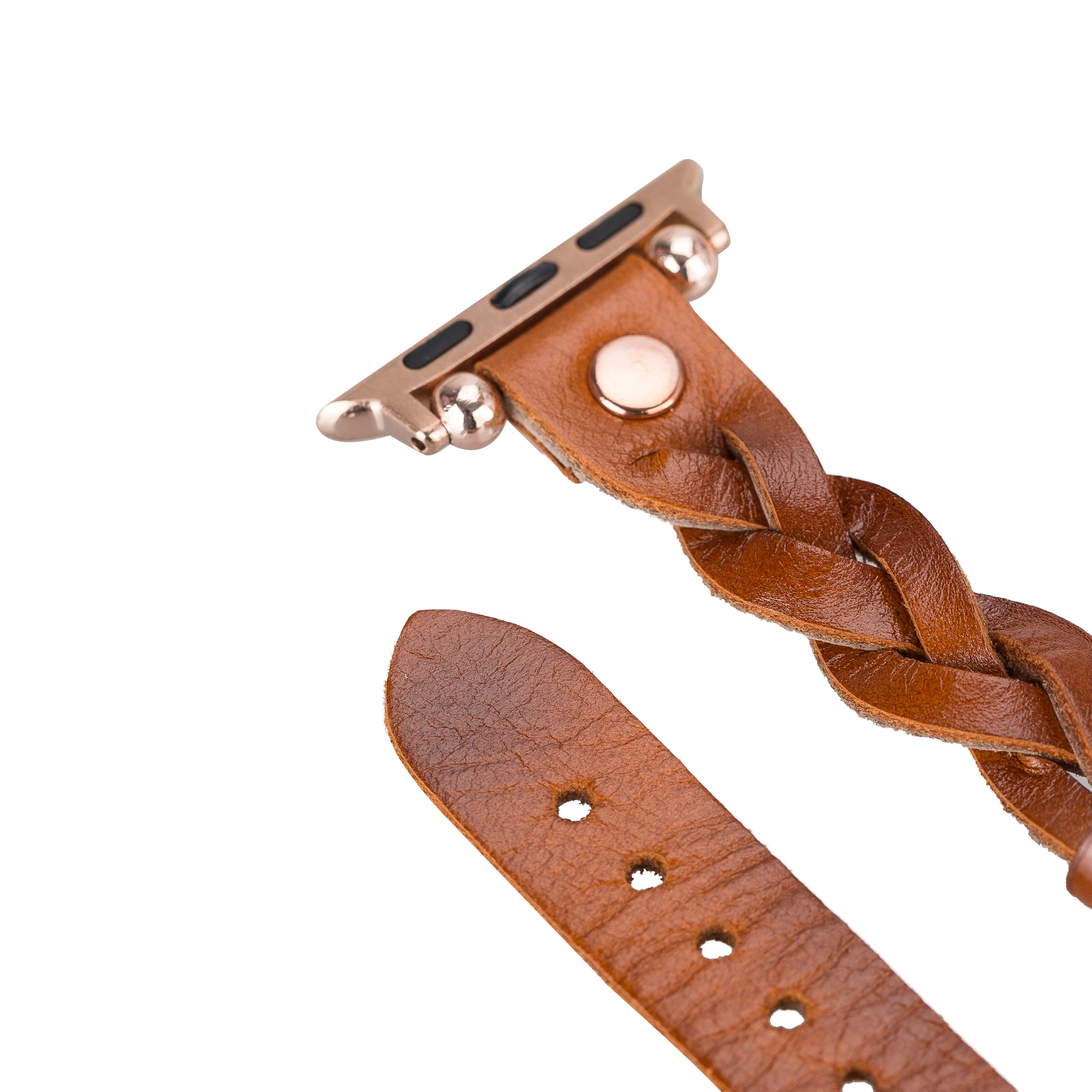 Wanda Braided Fitbit Genuine Leather Watch Band