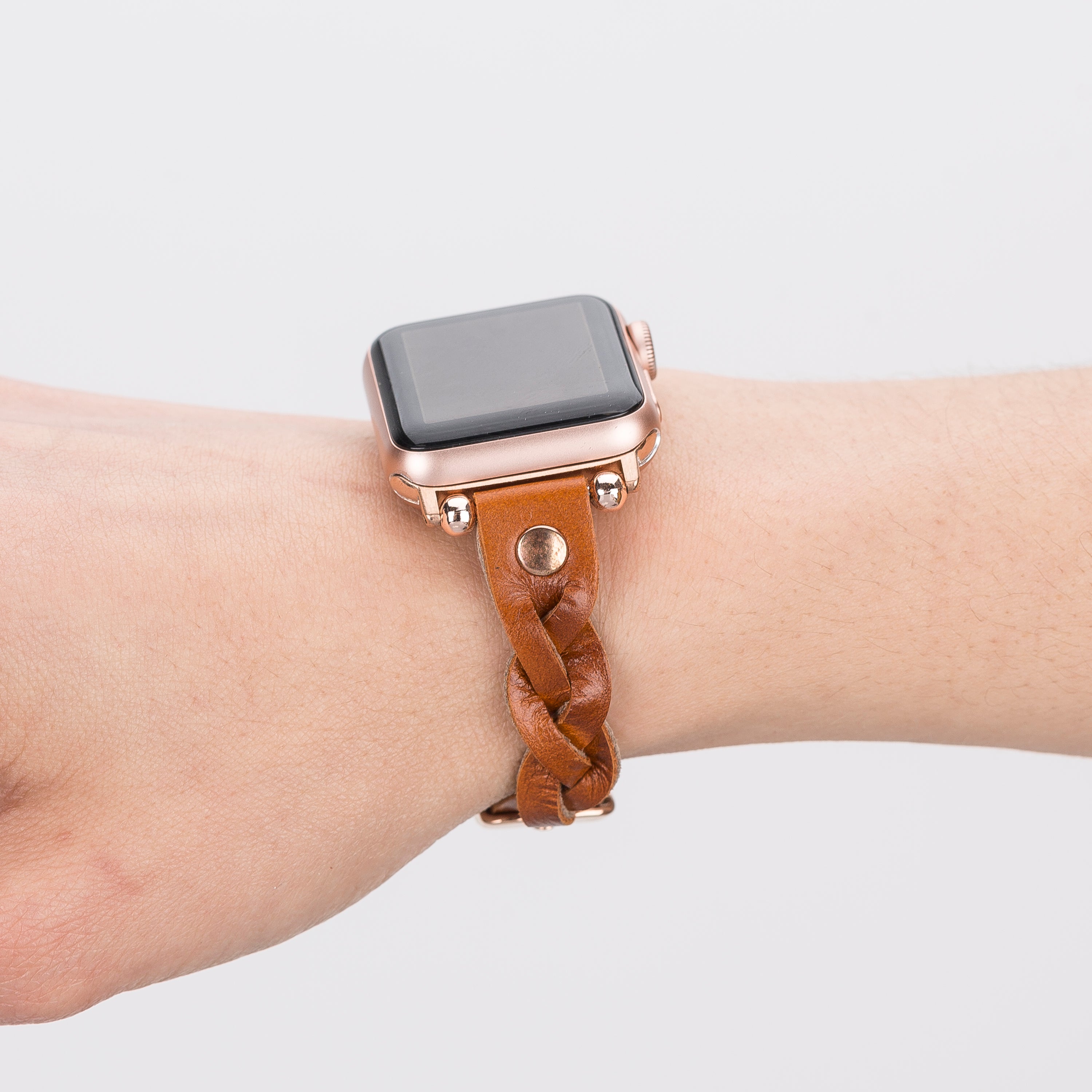 Wanda Braided Fitbit Genuine Leather Watch Band