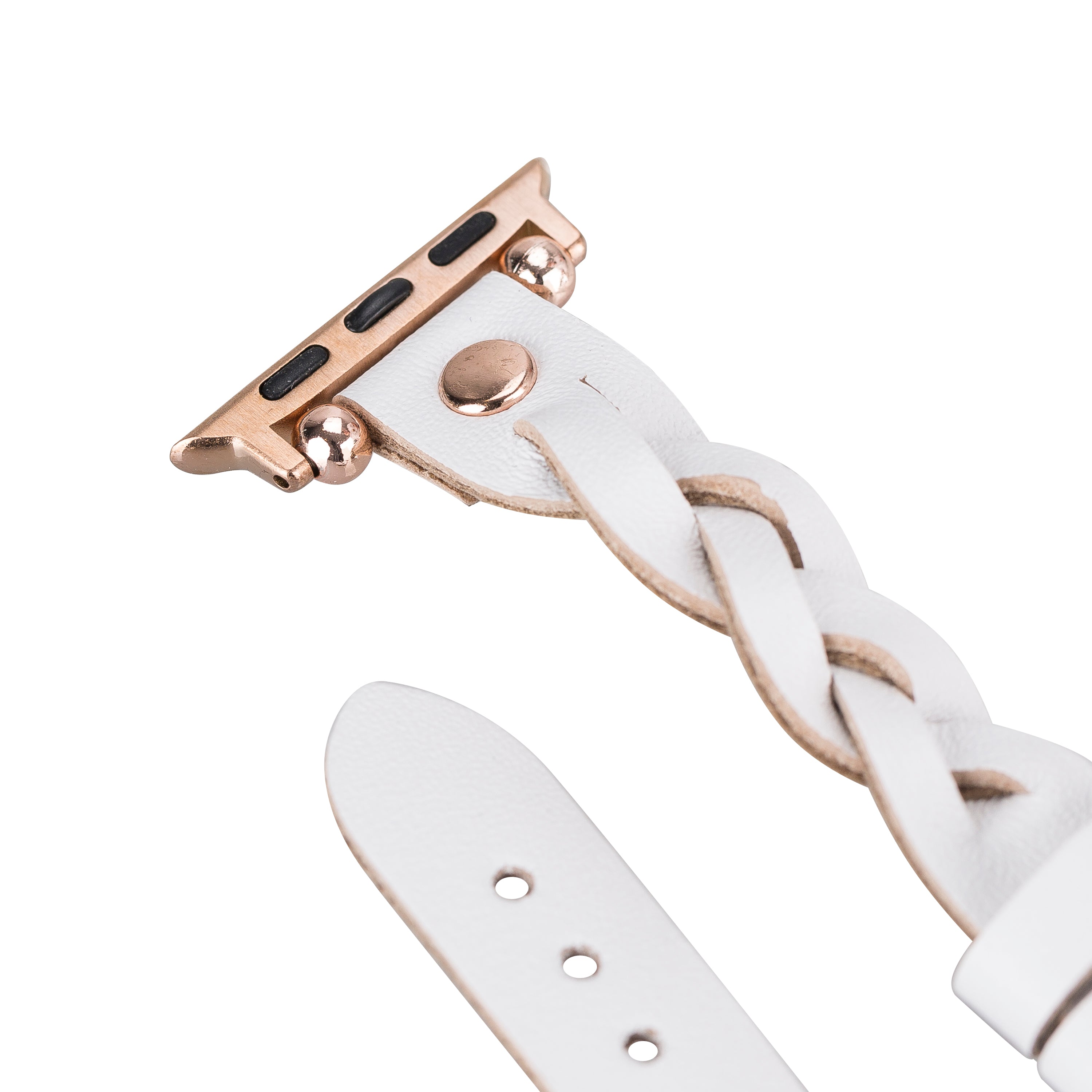 Wanda Braided Fitbit Genuine Leather Watch Band