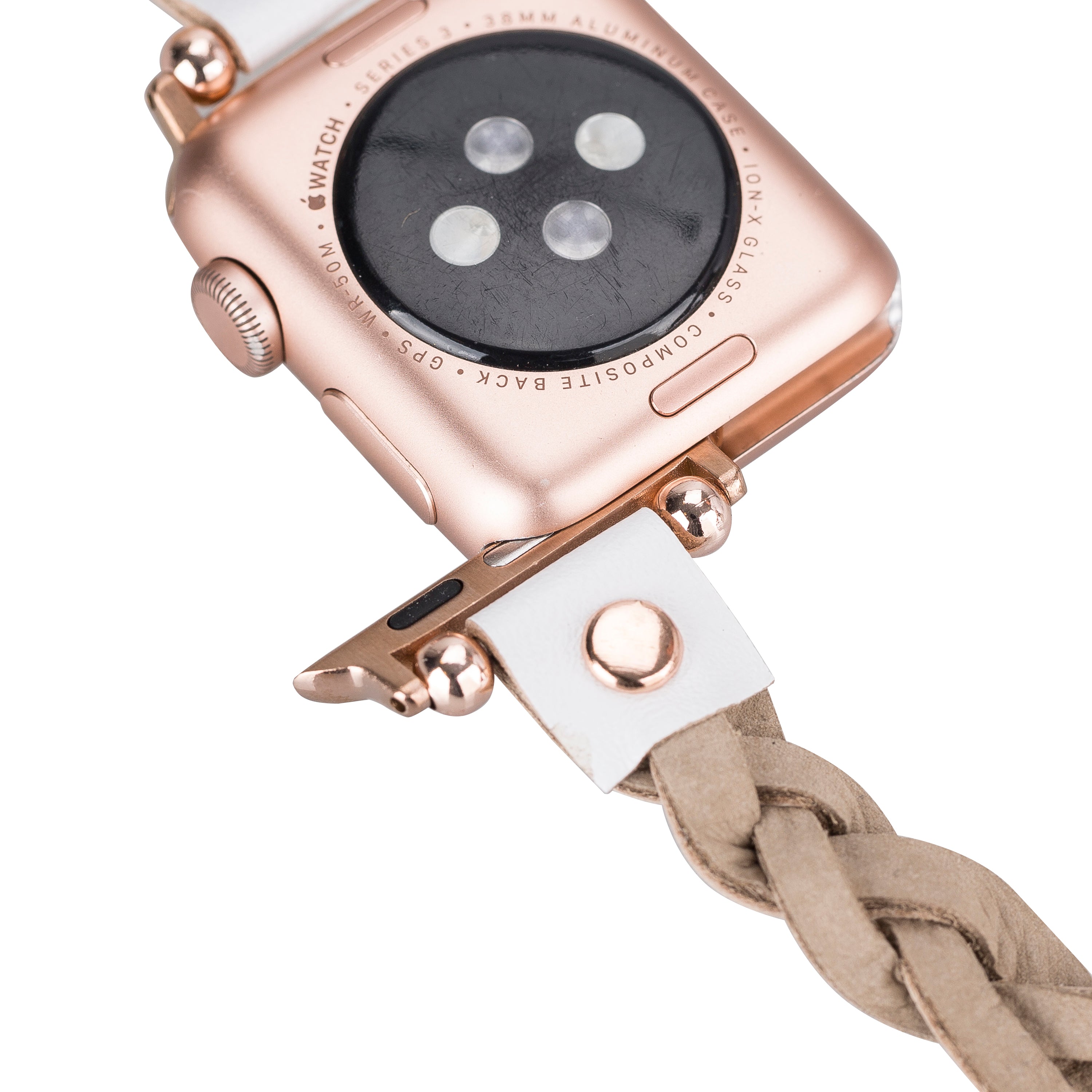 Wanda Braided Fitbit Genuine Leather Watch Band