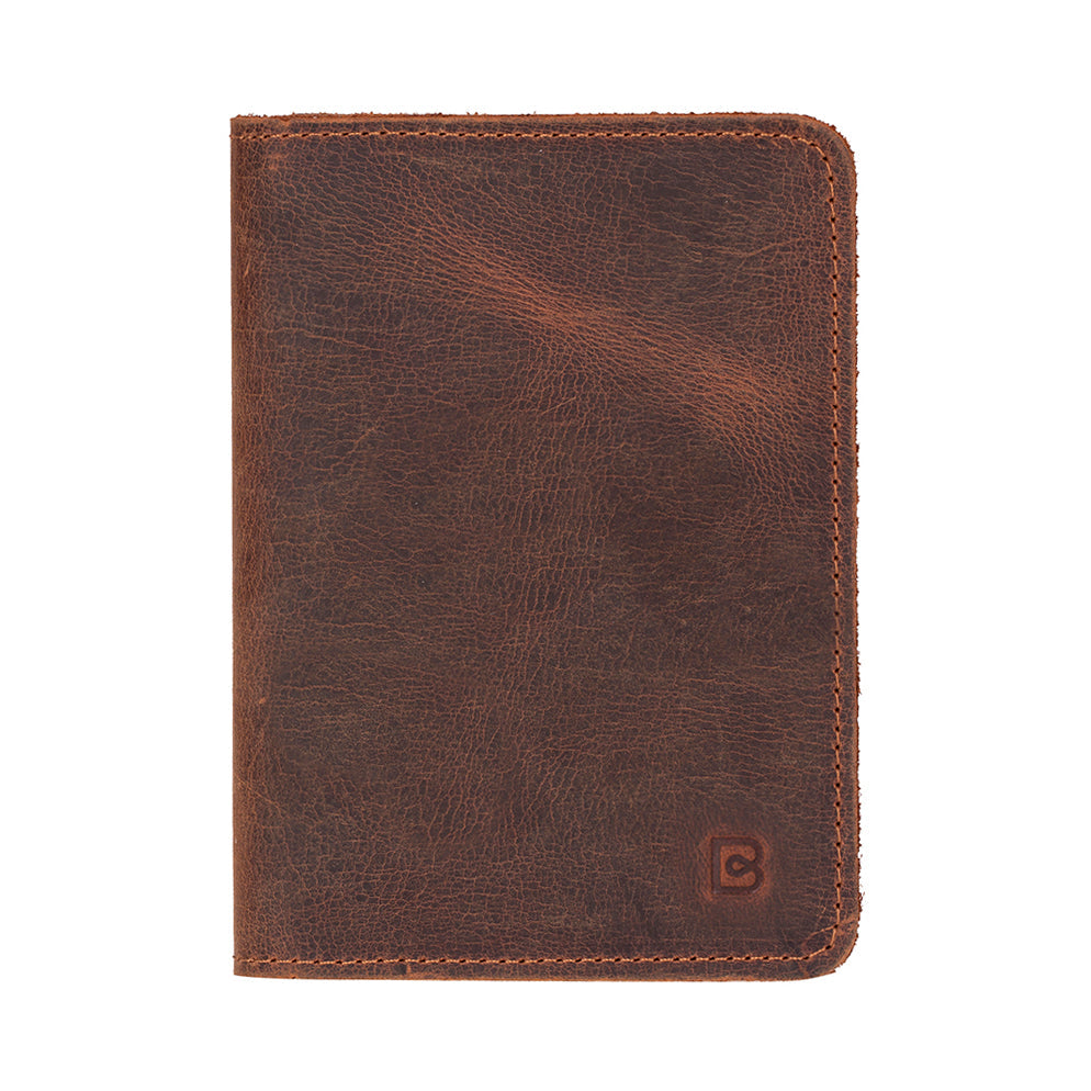 Portefeuille pour passeport en cuir véritable Orbion