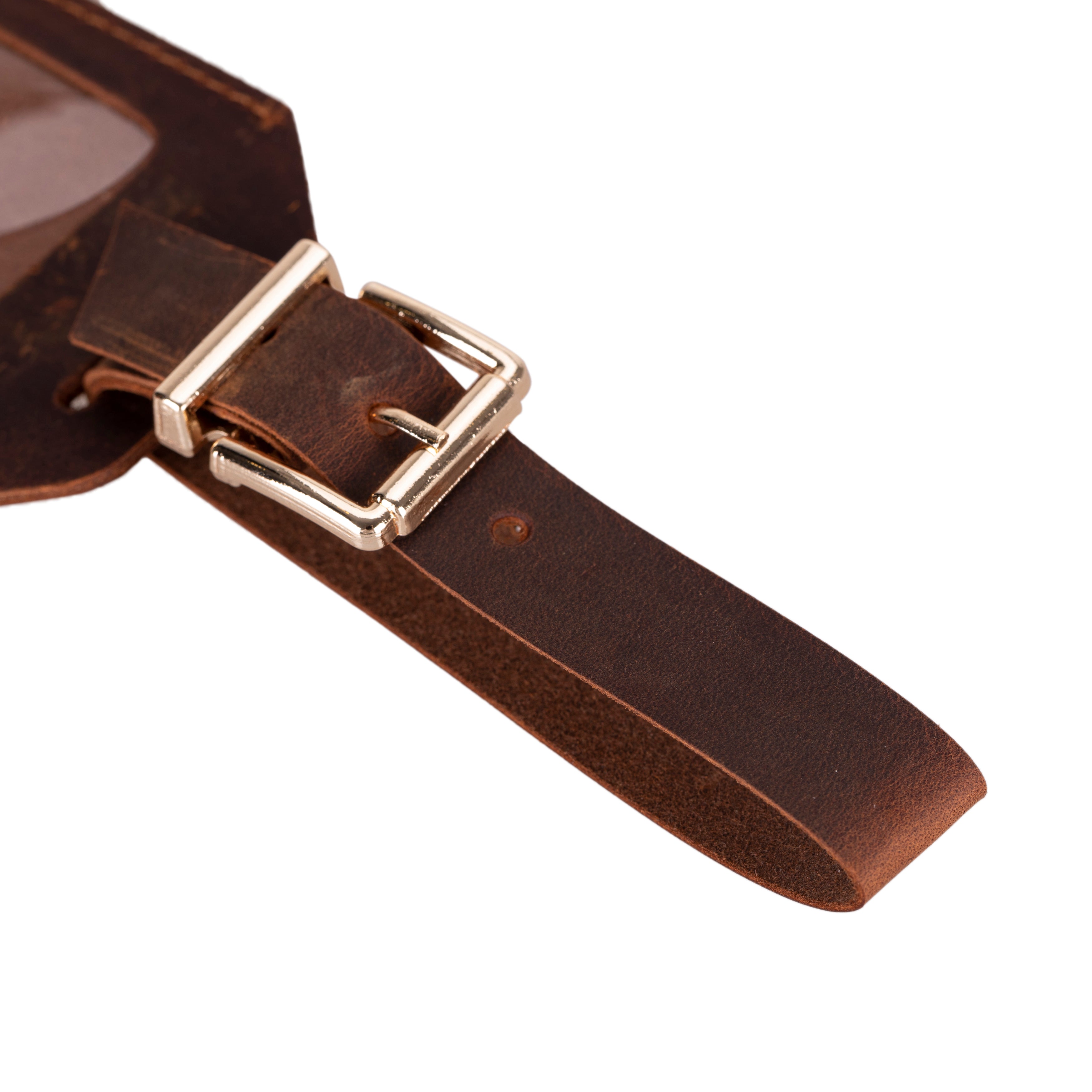 Innovix Genuine Leather Luggage Tag