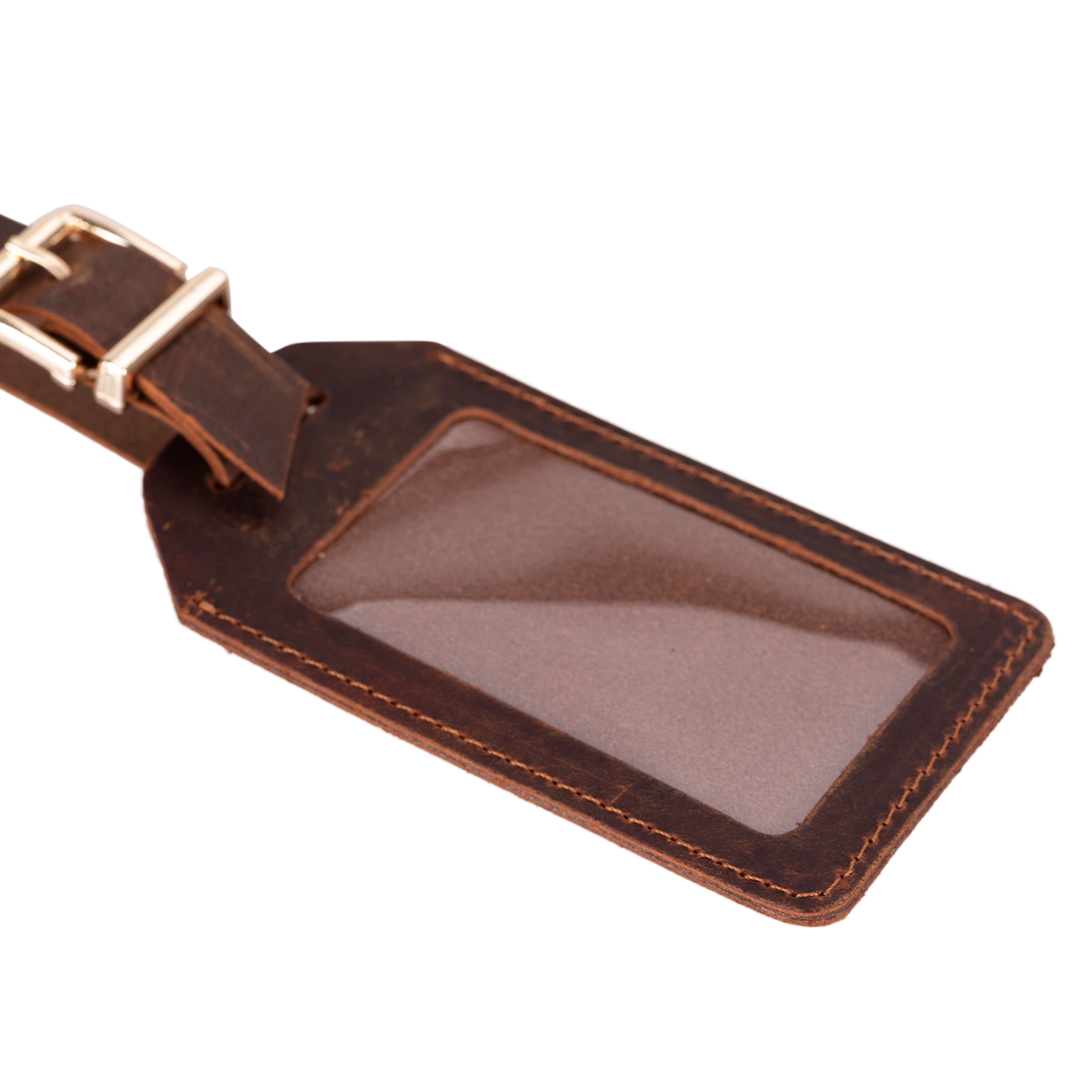 Innovix Genuine Leather Luggage Tag