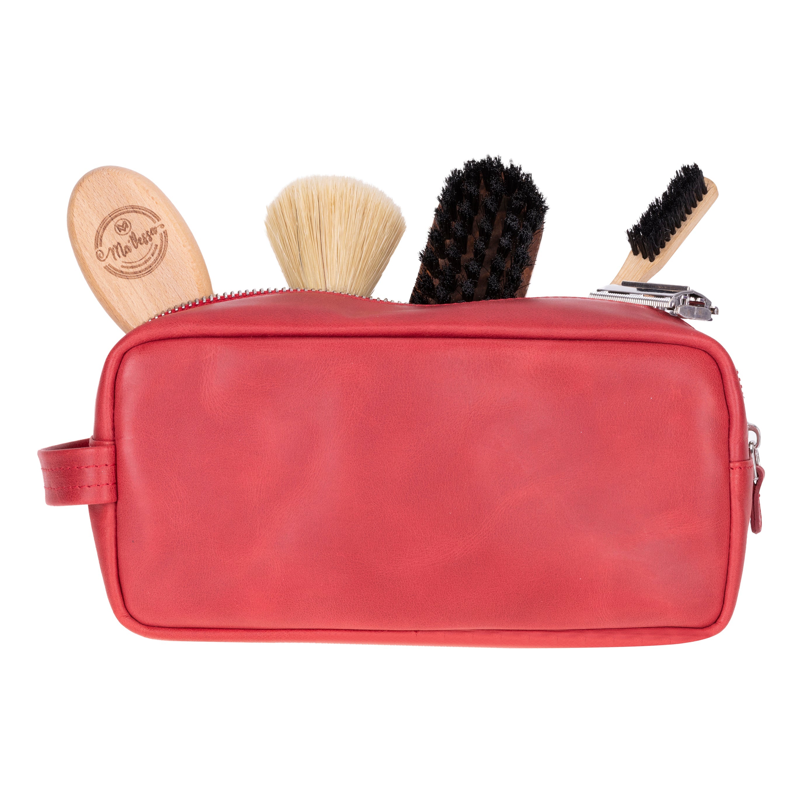Trousse de toilette Biel en cuir véritable