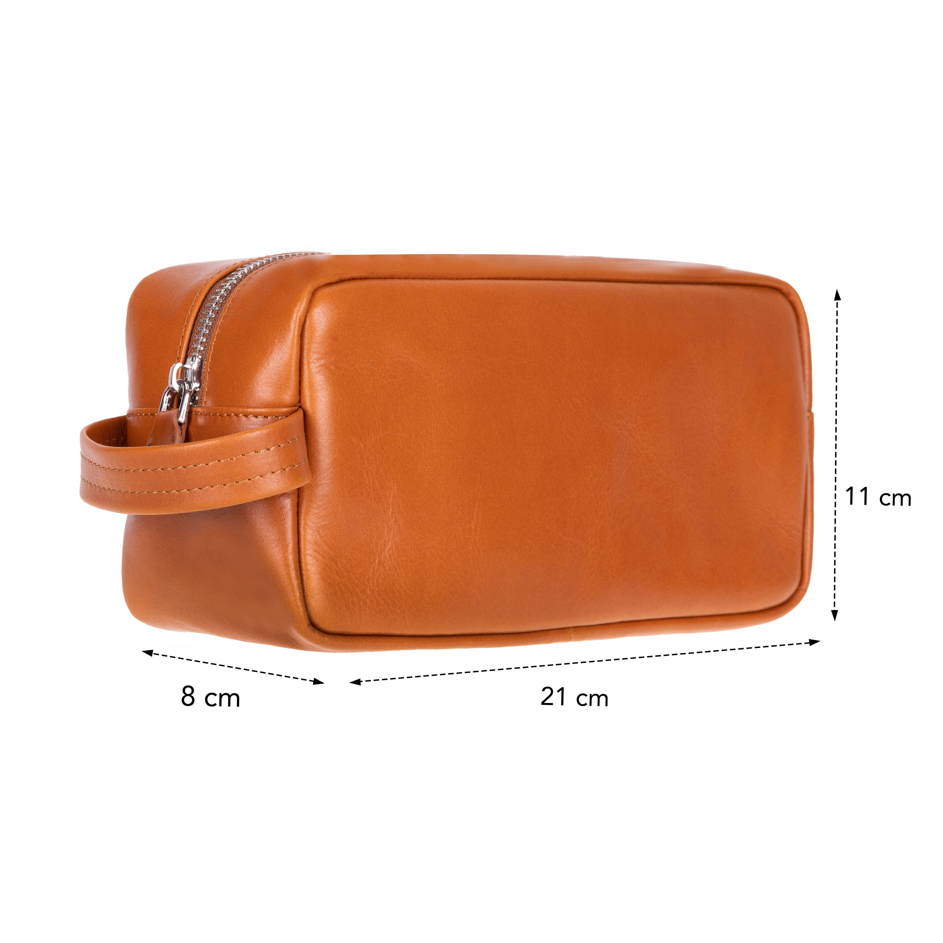 Trousse de toilette Biel en cuir véritable