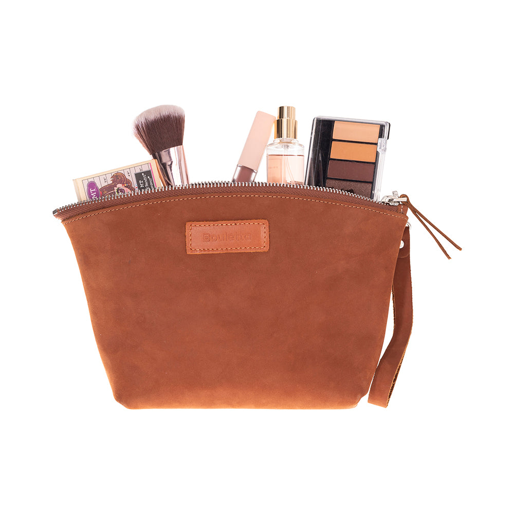 Nimora Genuine Leather Dopp Kit Make Up Bag