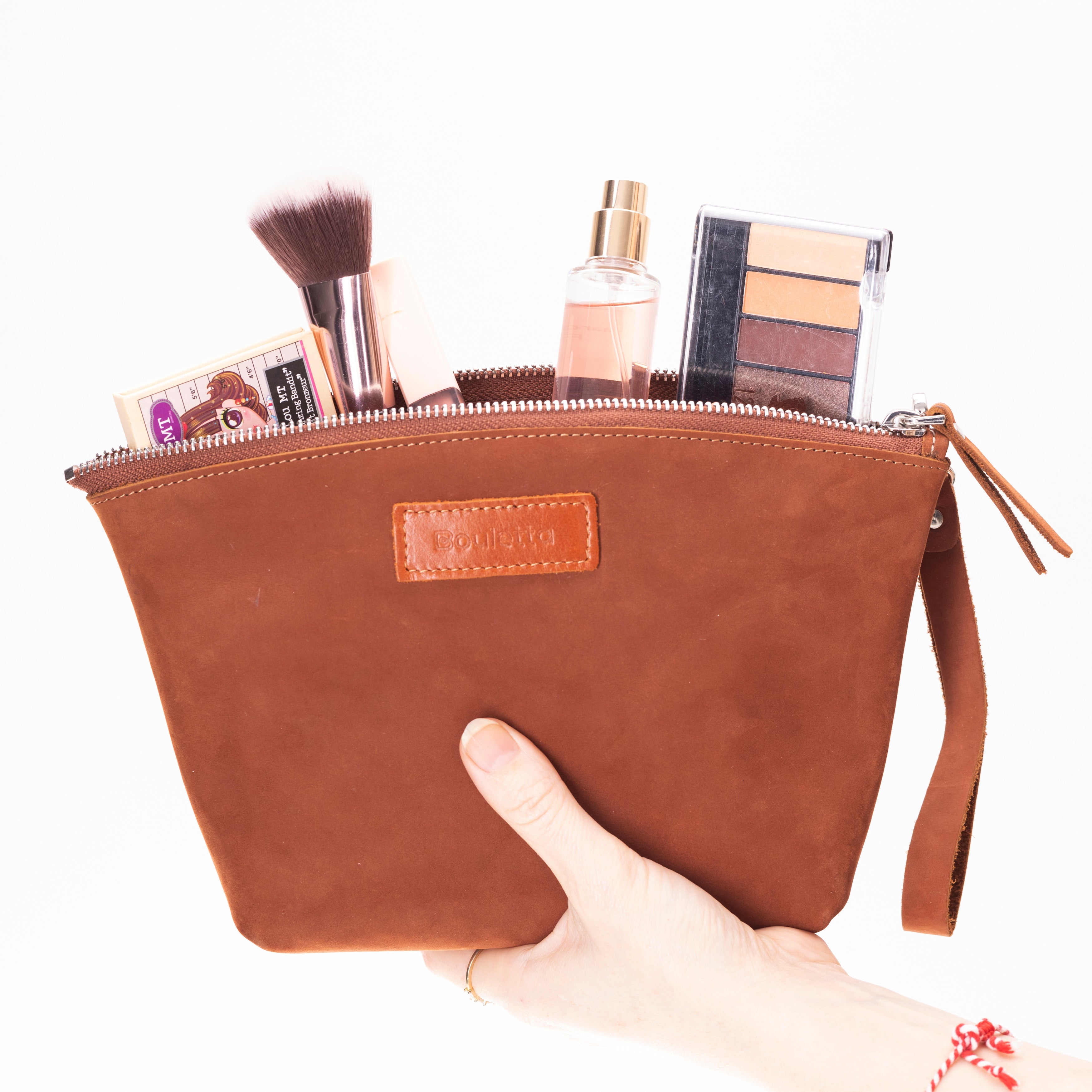 Nimora Genuine Leather Dopp Kit Make Up Bag