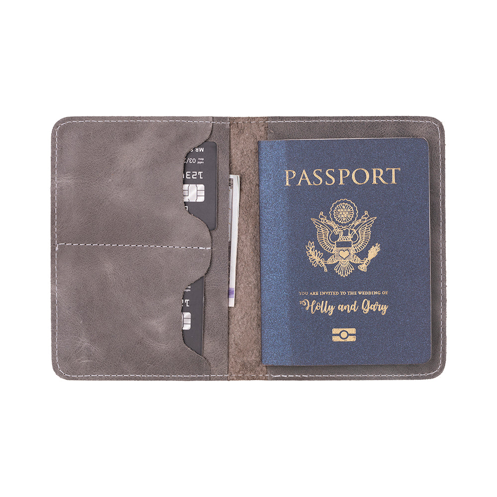 Portefeuille passeport en cuir Viaggio