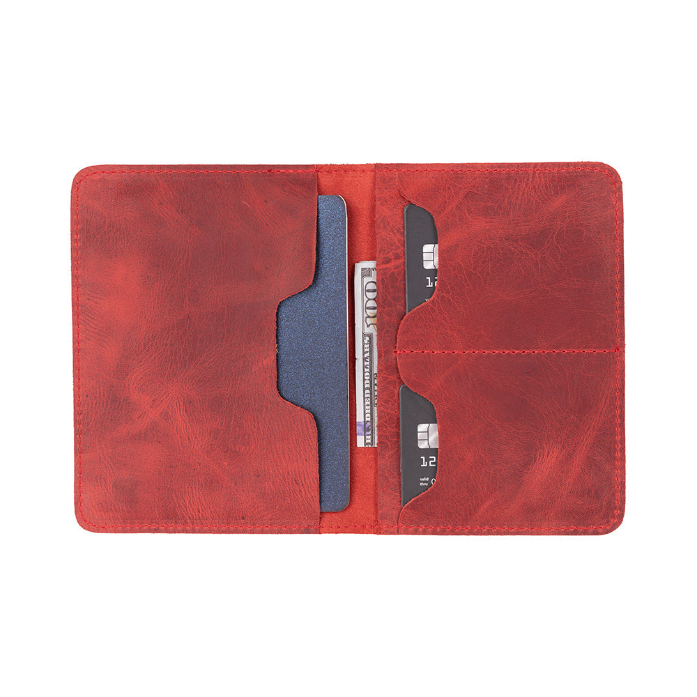 Portefeuille passeport en cuir Viaggio