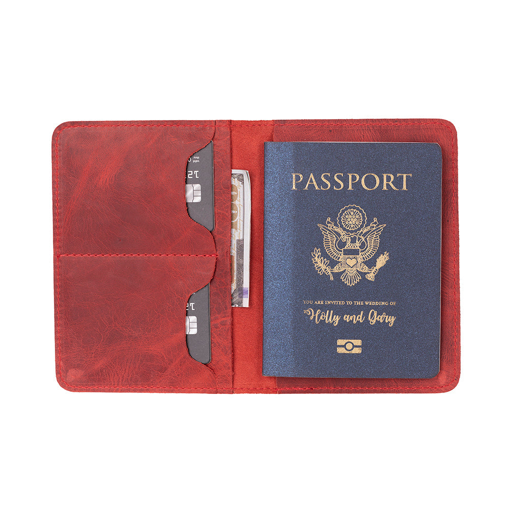 Portefeuille passeport en cuir Viaggio