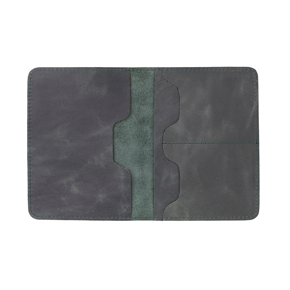 Portefeuille passeport en cuir véritable Stronova