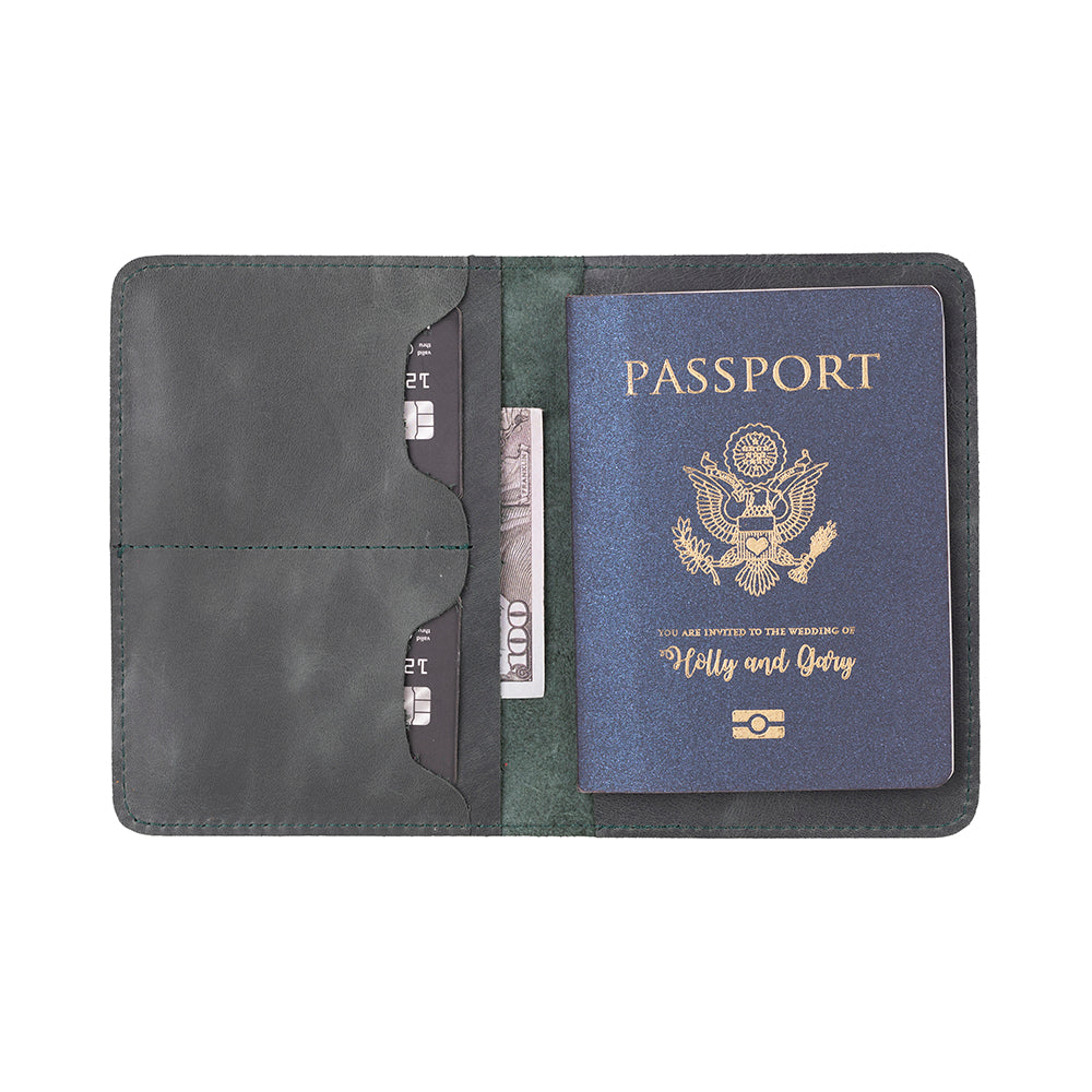 Portefeuille passeport en cuir Viaggio