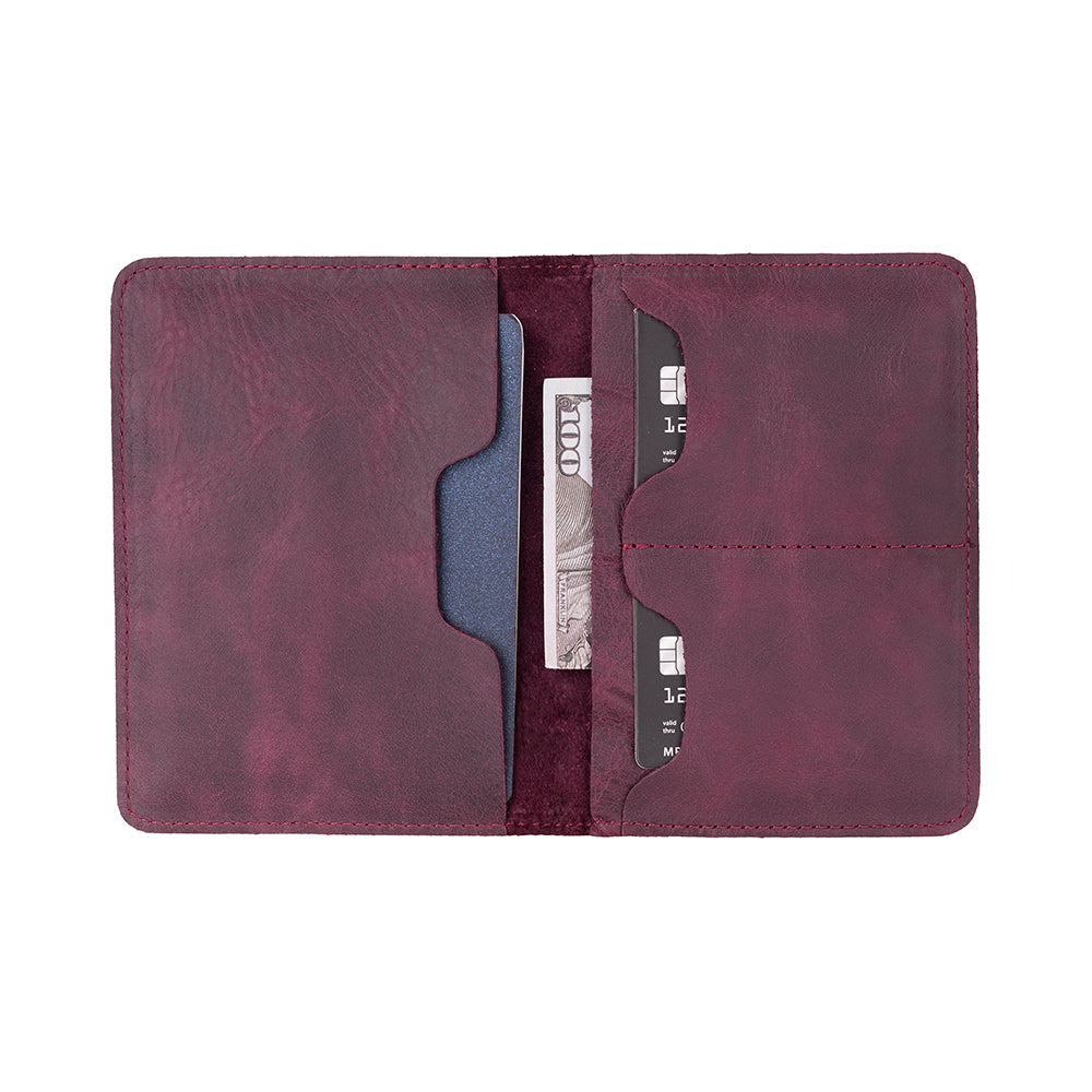 Portefeuille passeport en cuir Viaggio
