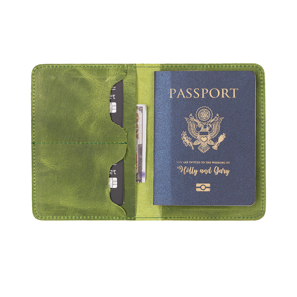 Portefeuille passeport en cuir Viaggio