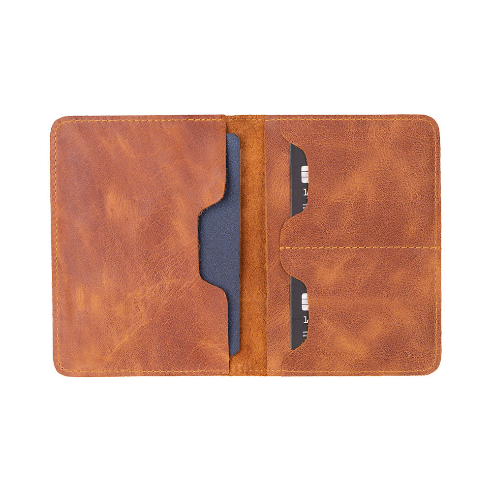Portefeuille passeport en cuir Viaggio