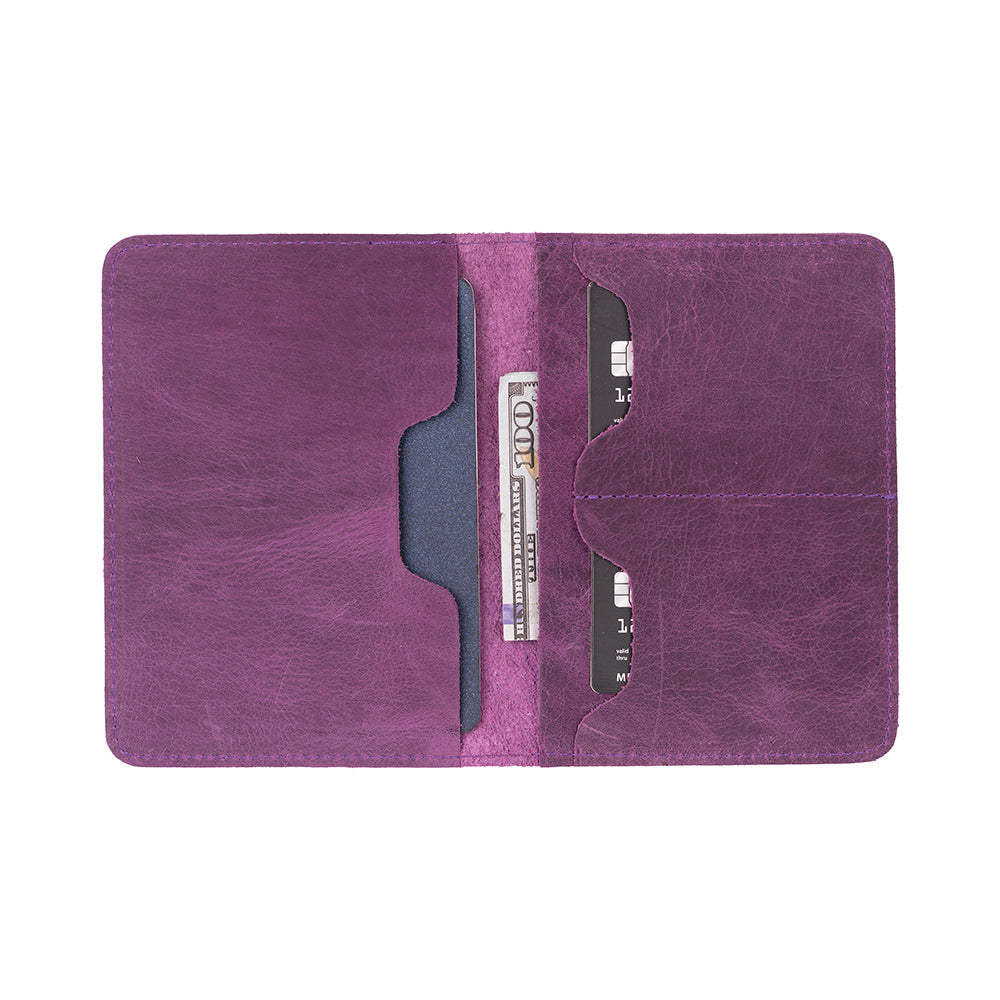 Portefeuille passeport en cuir Viaggio