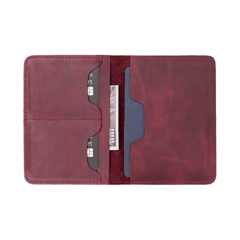 Portefeuille passeport en cuir Viaggio