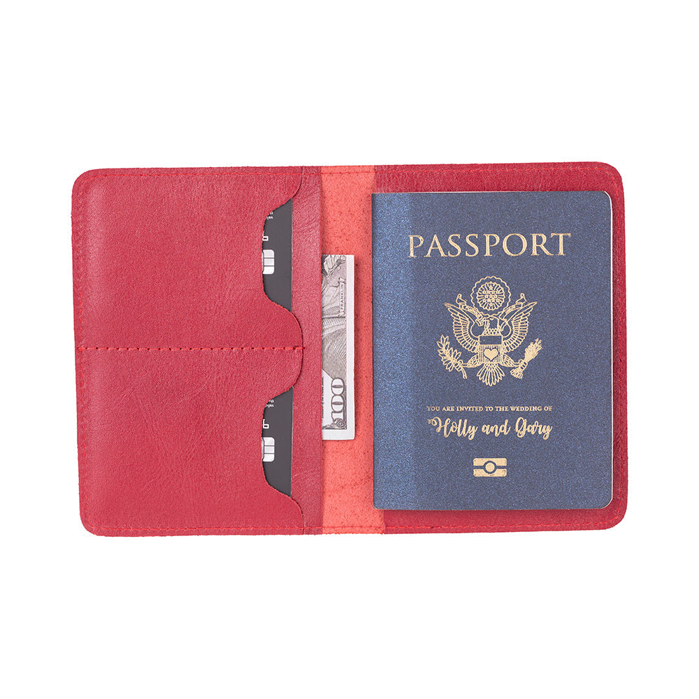 Portefeuille passeport en cuir Viaggio