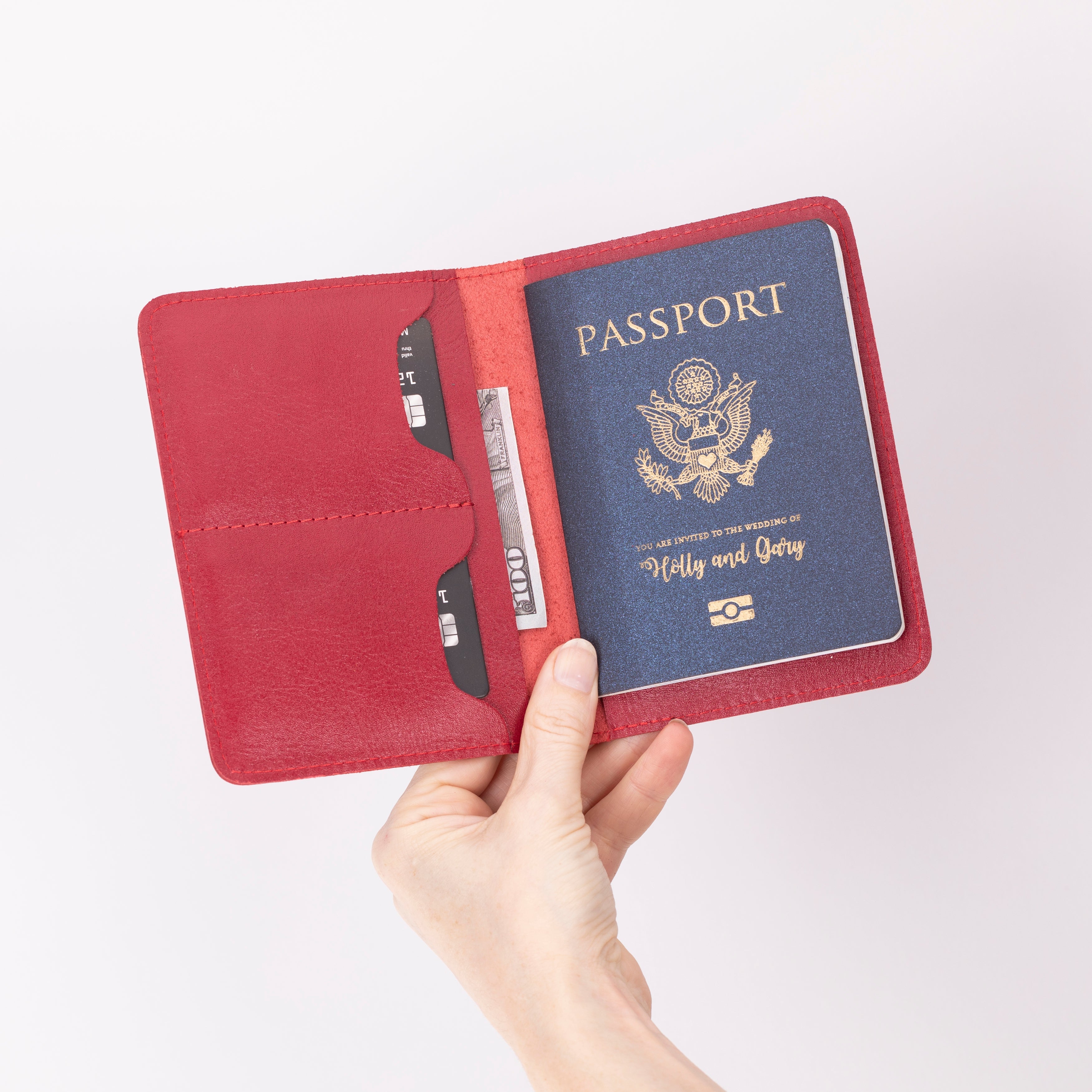 Portefeuille passeport en cuir Viaggio