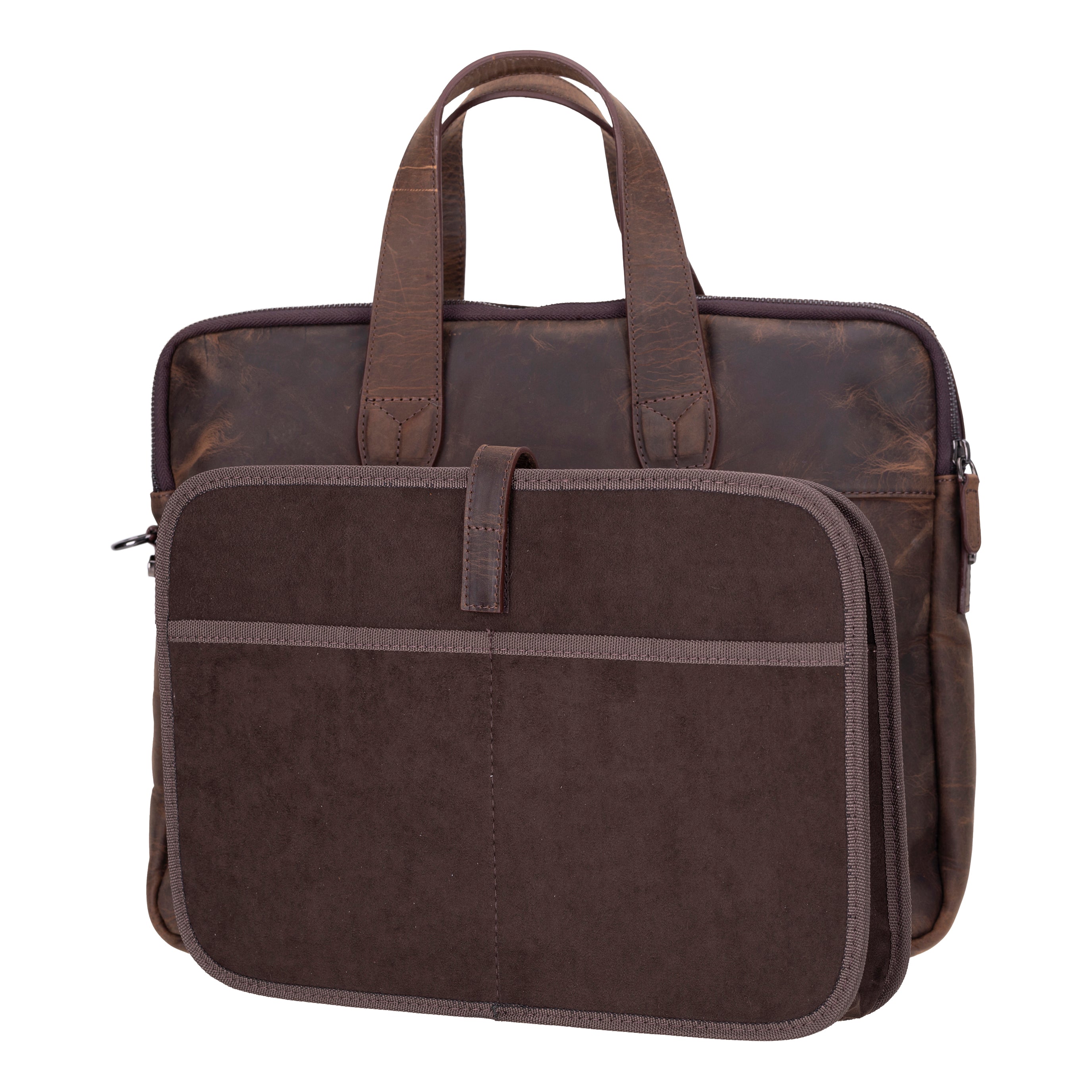 Mallette d'affaires en cuir Luxentra 16" / Mallette pour ordinateur portable