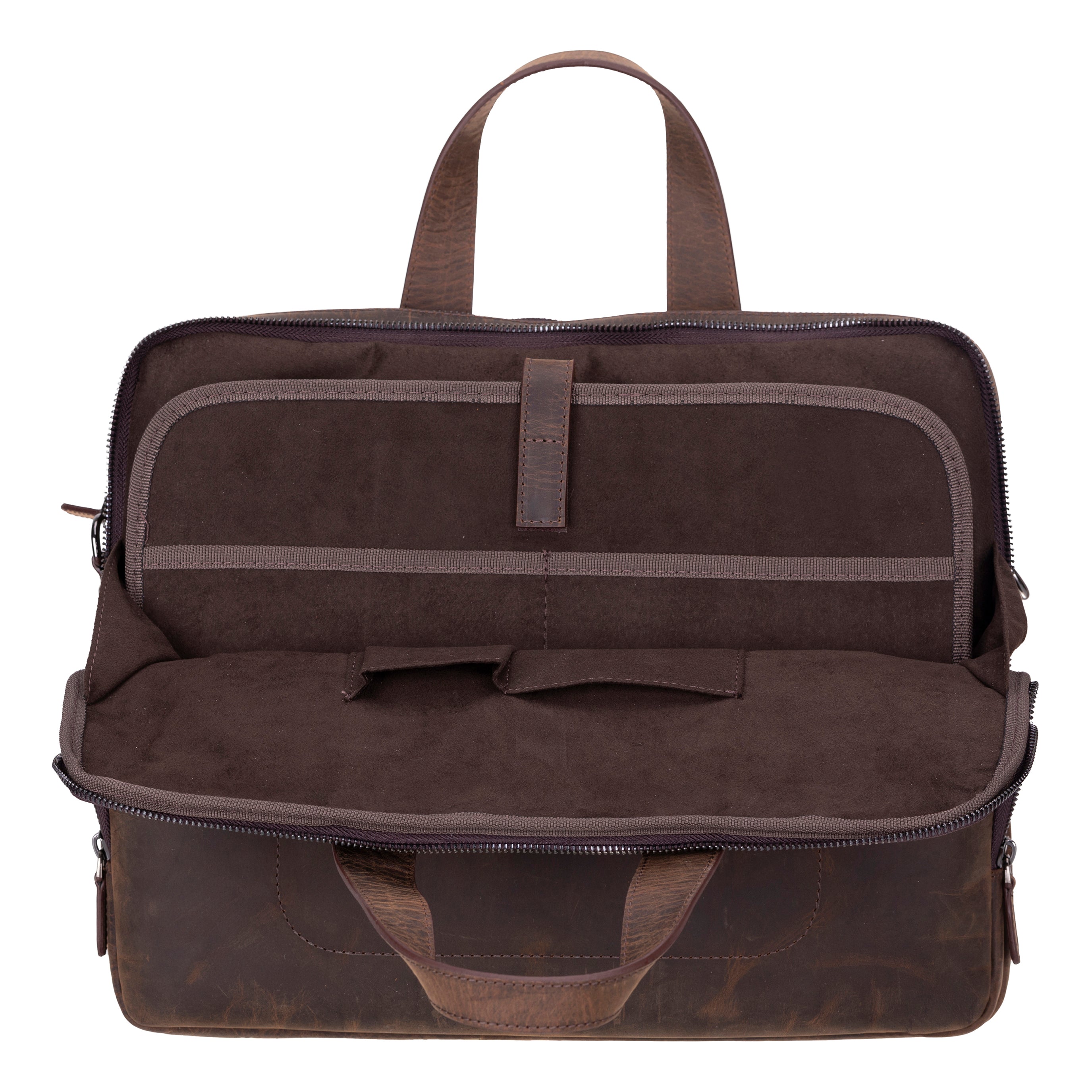 Thasos Leder Business Aktentasche / Laptoptasche 16"
